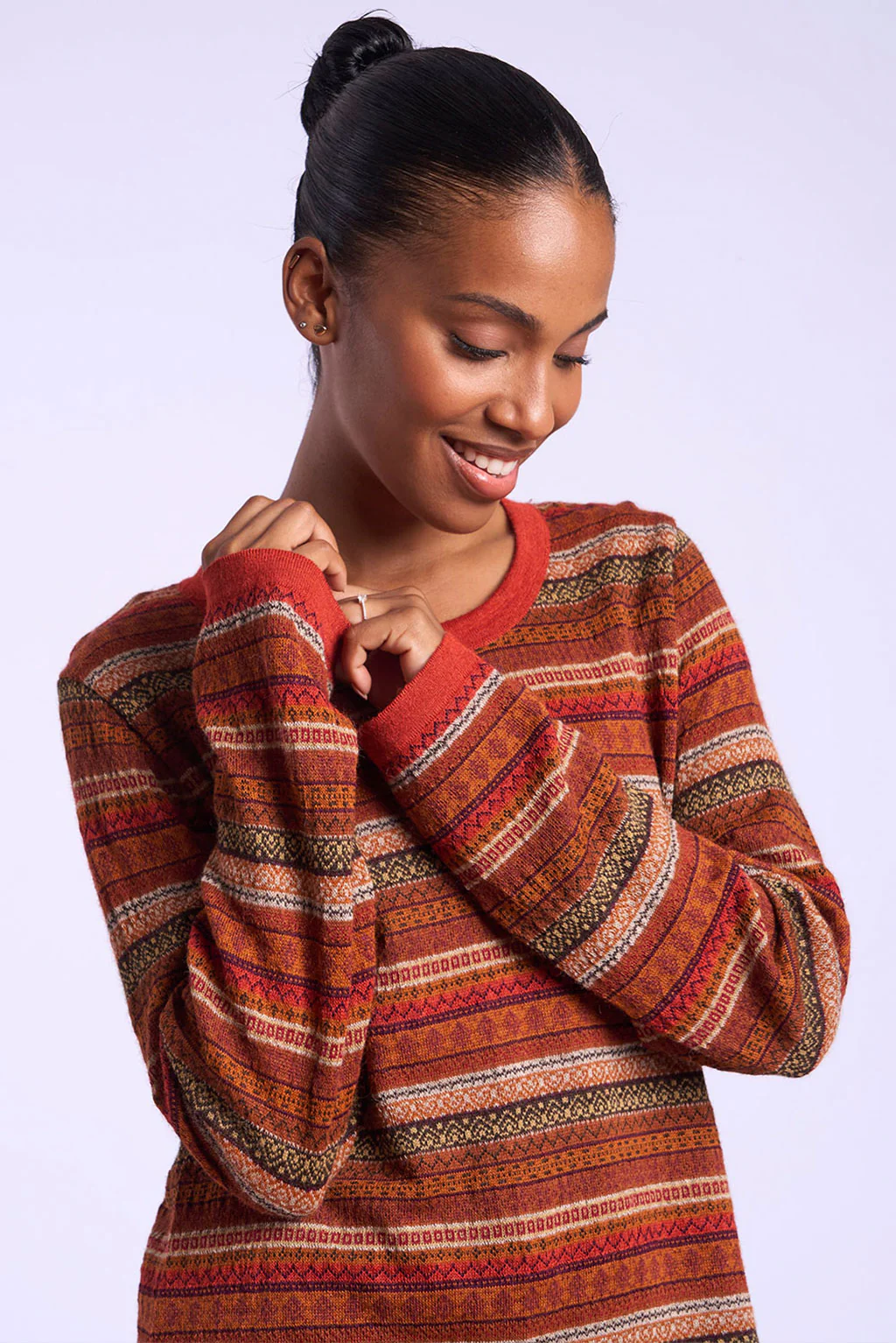 Andean Stripes Alpaca Sweater - Image 4