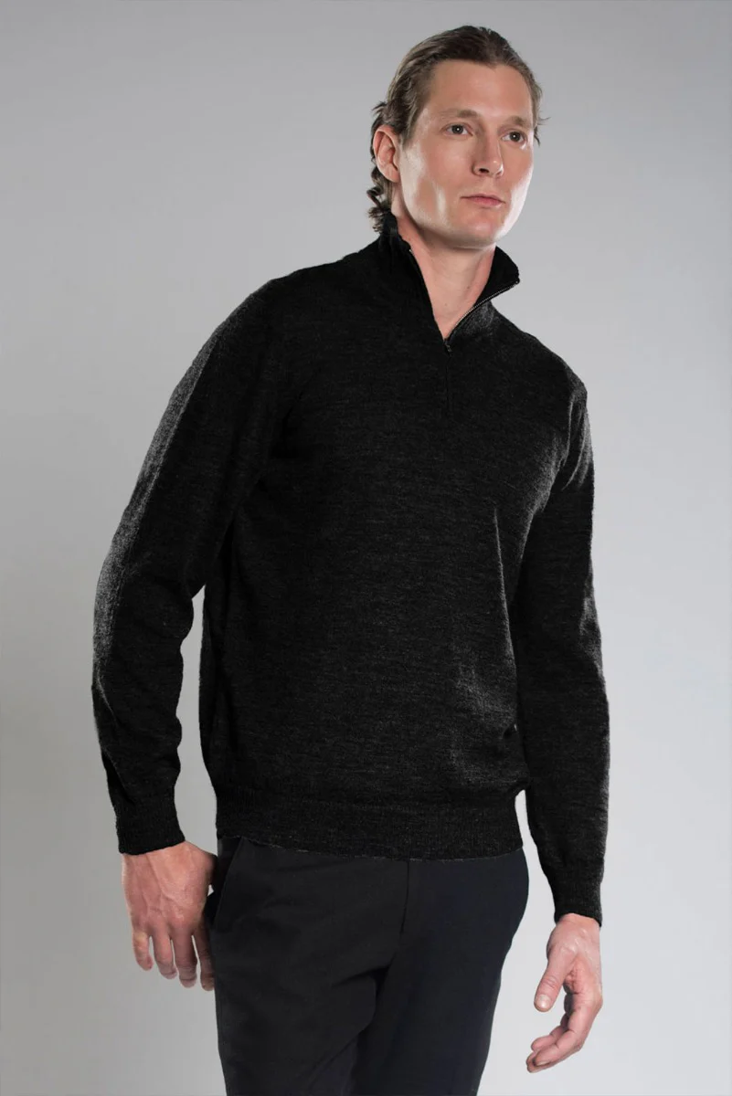Axel Half-Zip Llama Sweater