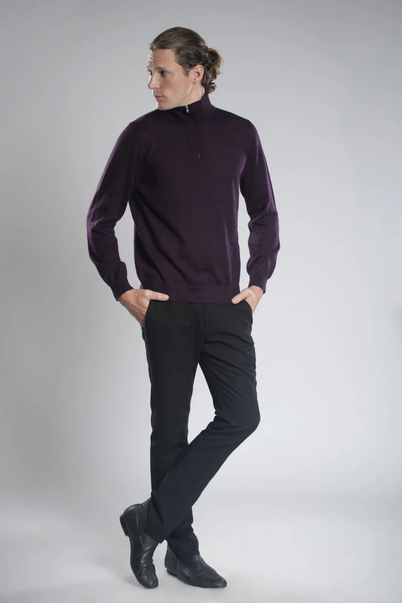 Axel Half-Zip Llama Sweater - Image 14