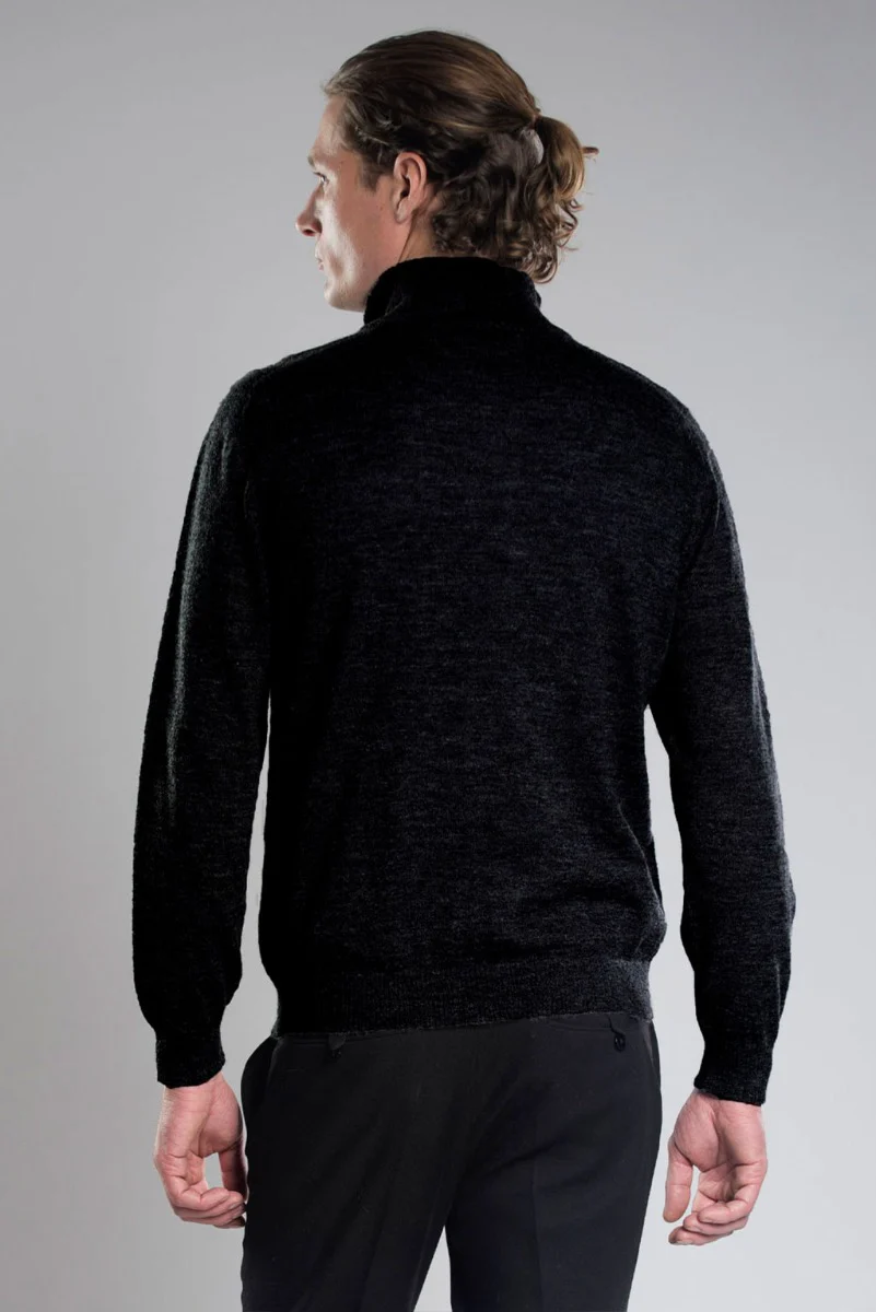 Axel Half-Zip Llama Sweater - Image 2