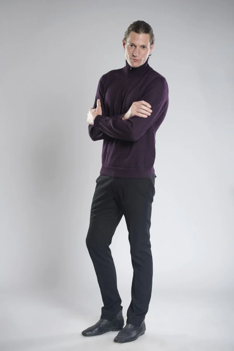 Axel Half-Zip Llama Sweater - Image 5