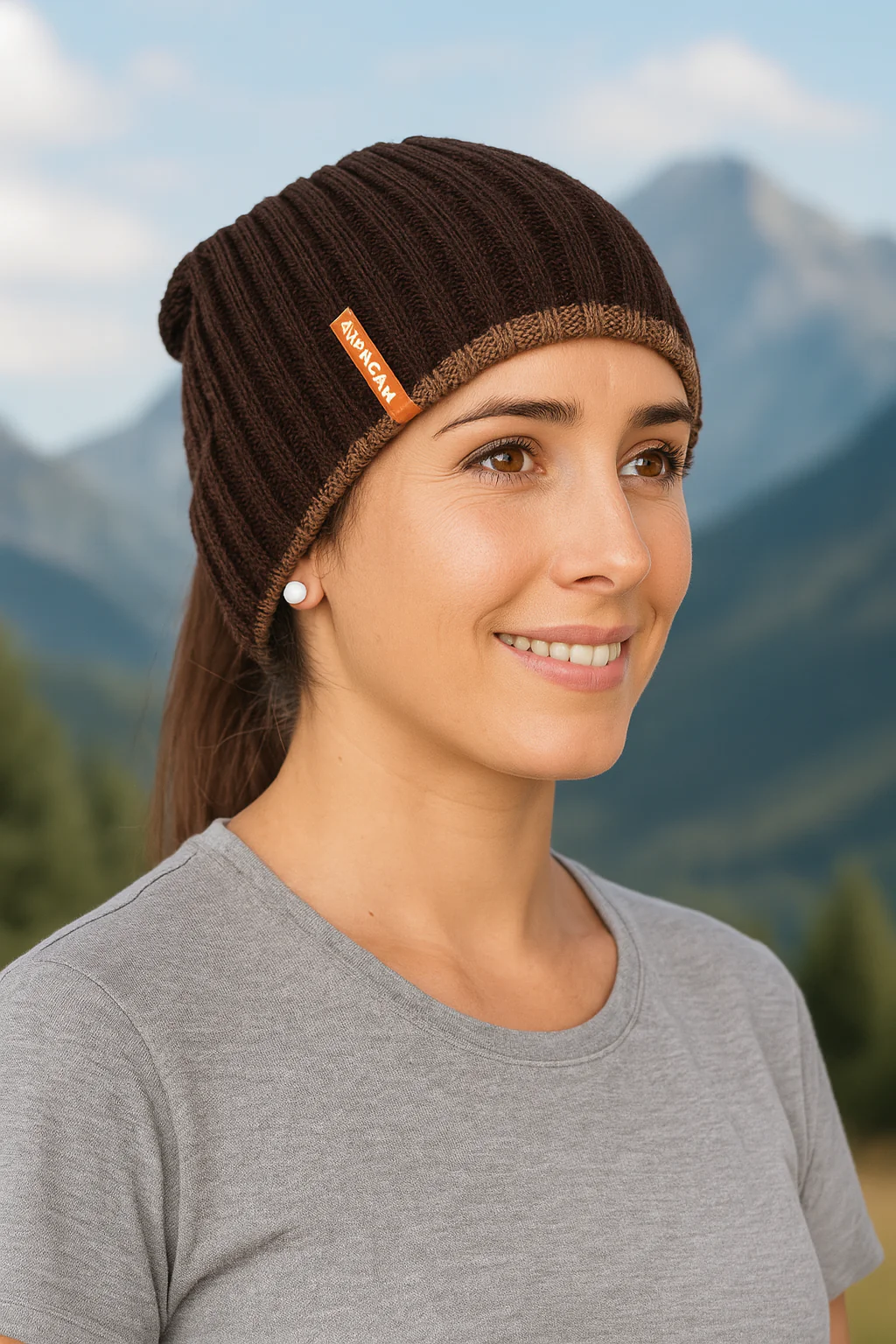 Multi Silk & Baby Alpaca Hat - Reversible