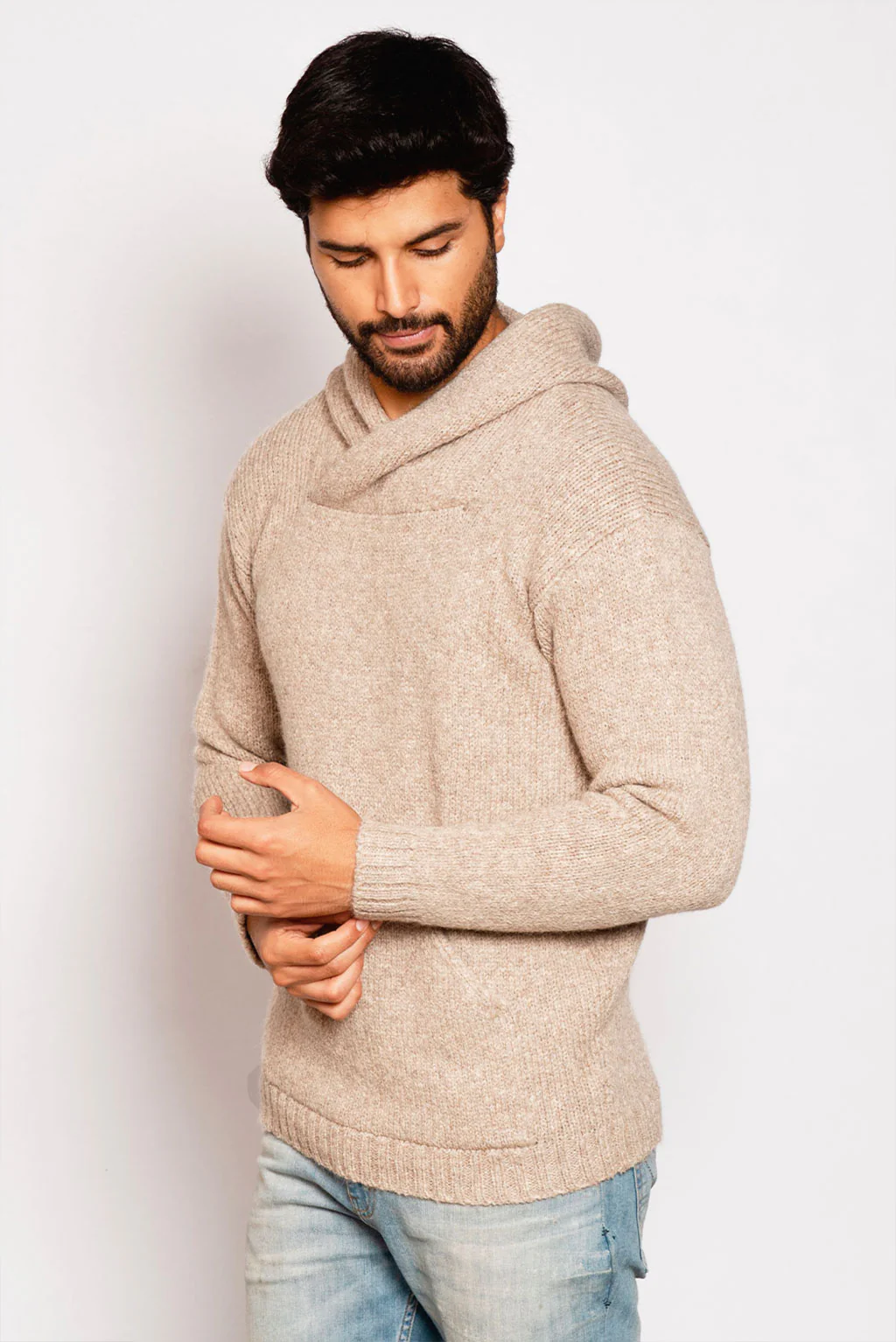 Brian Alpaca Hoodie Pullover - Image 16