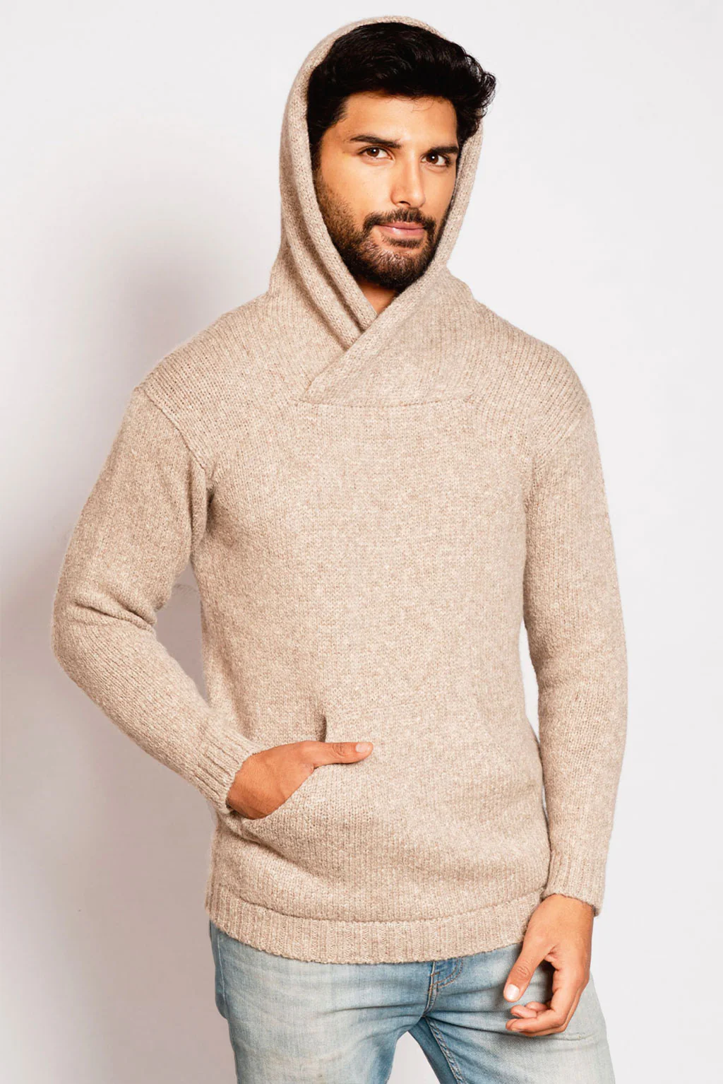 Brian Alpaca Hoodie Pullover - Image 3