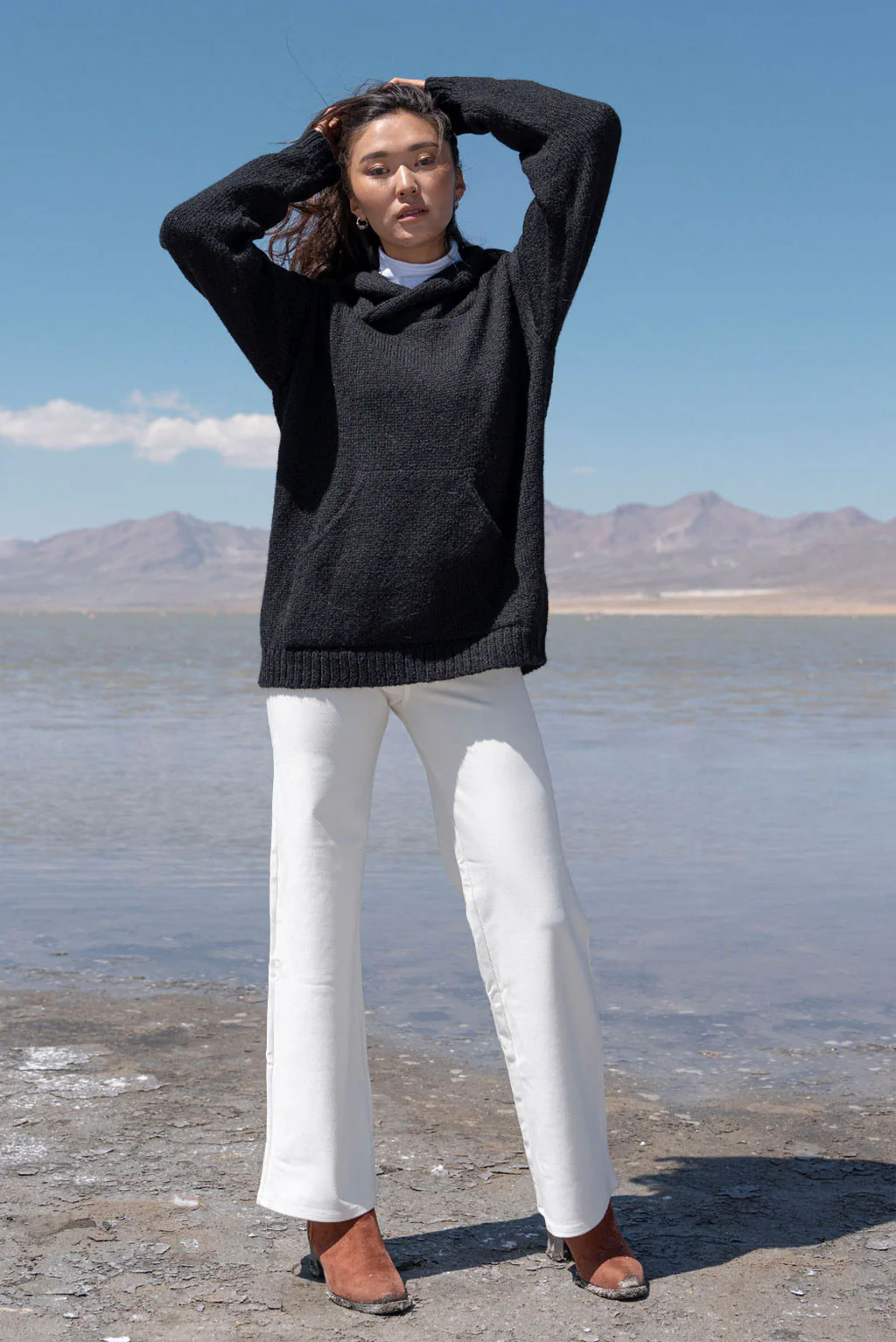 Briana Alpaca Hoodie Pullover - Image 13