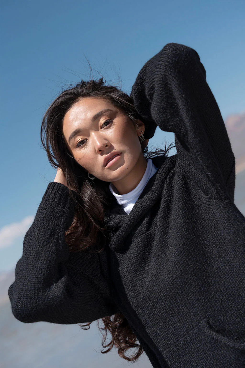 Briana Alpaca Hoodie Pullover - Image 14