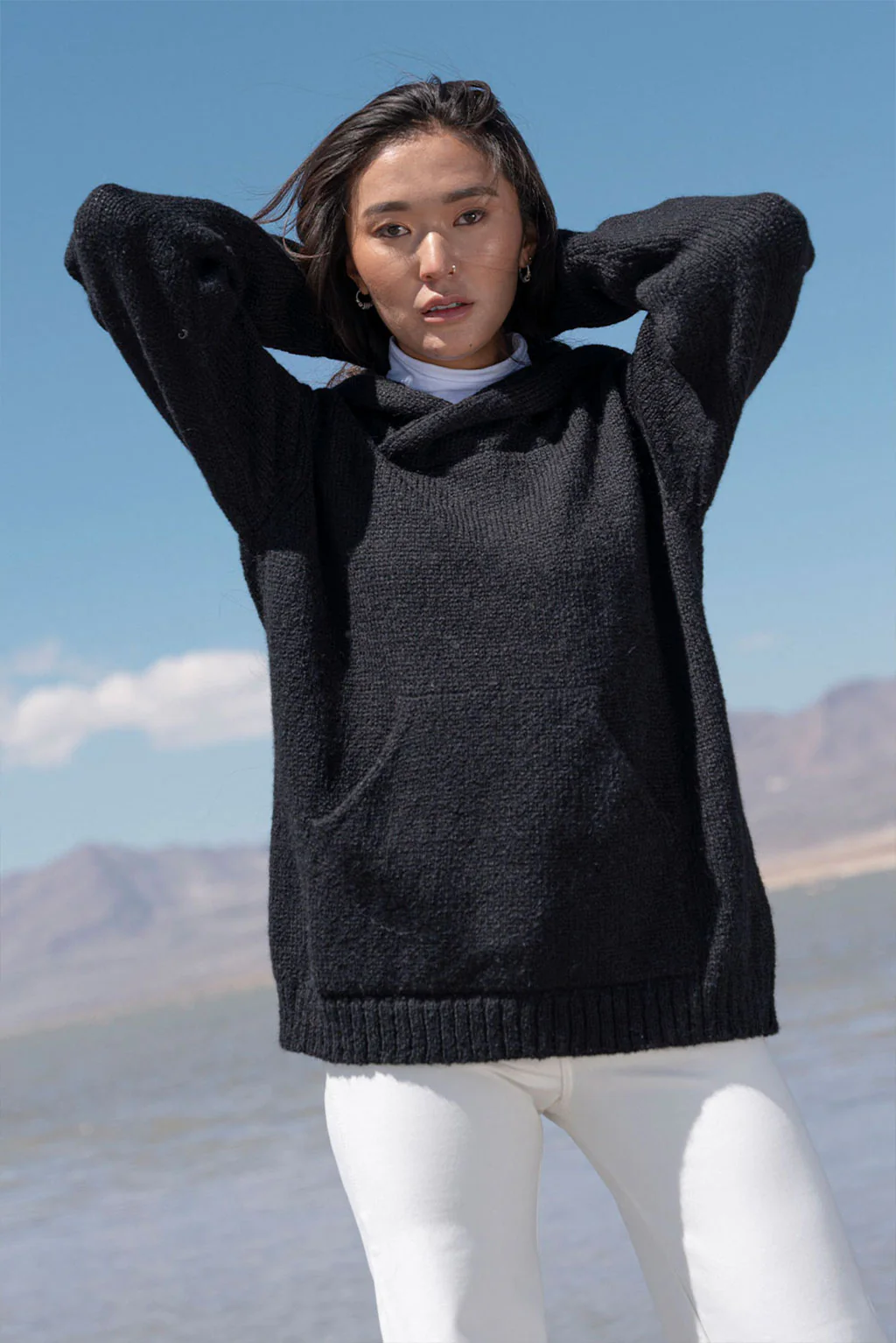 Briana Alpaca Hoodie Pullover - Image 13