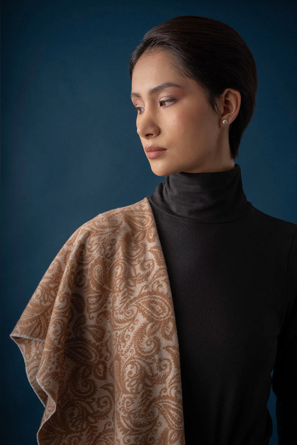 Coppet Jacquard Vicuña & Cashmere Scarf - Image 3