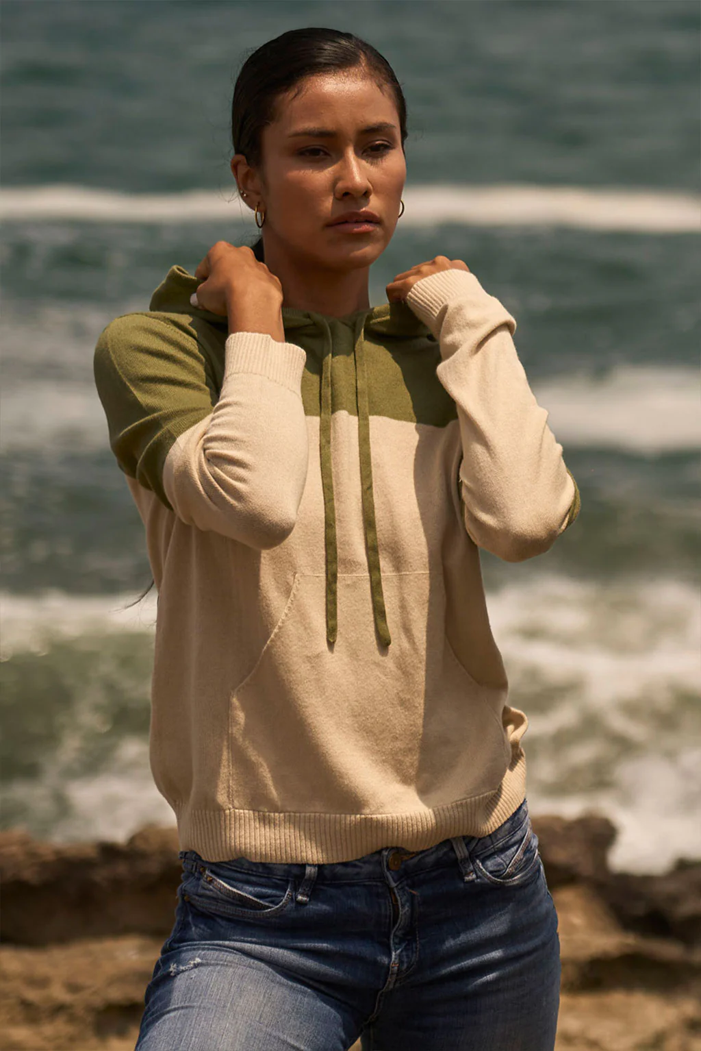 Demi Lightweight Cotton & Alpaca Hoodie - Image 7