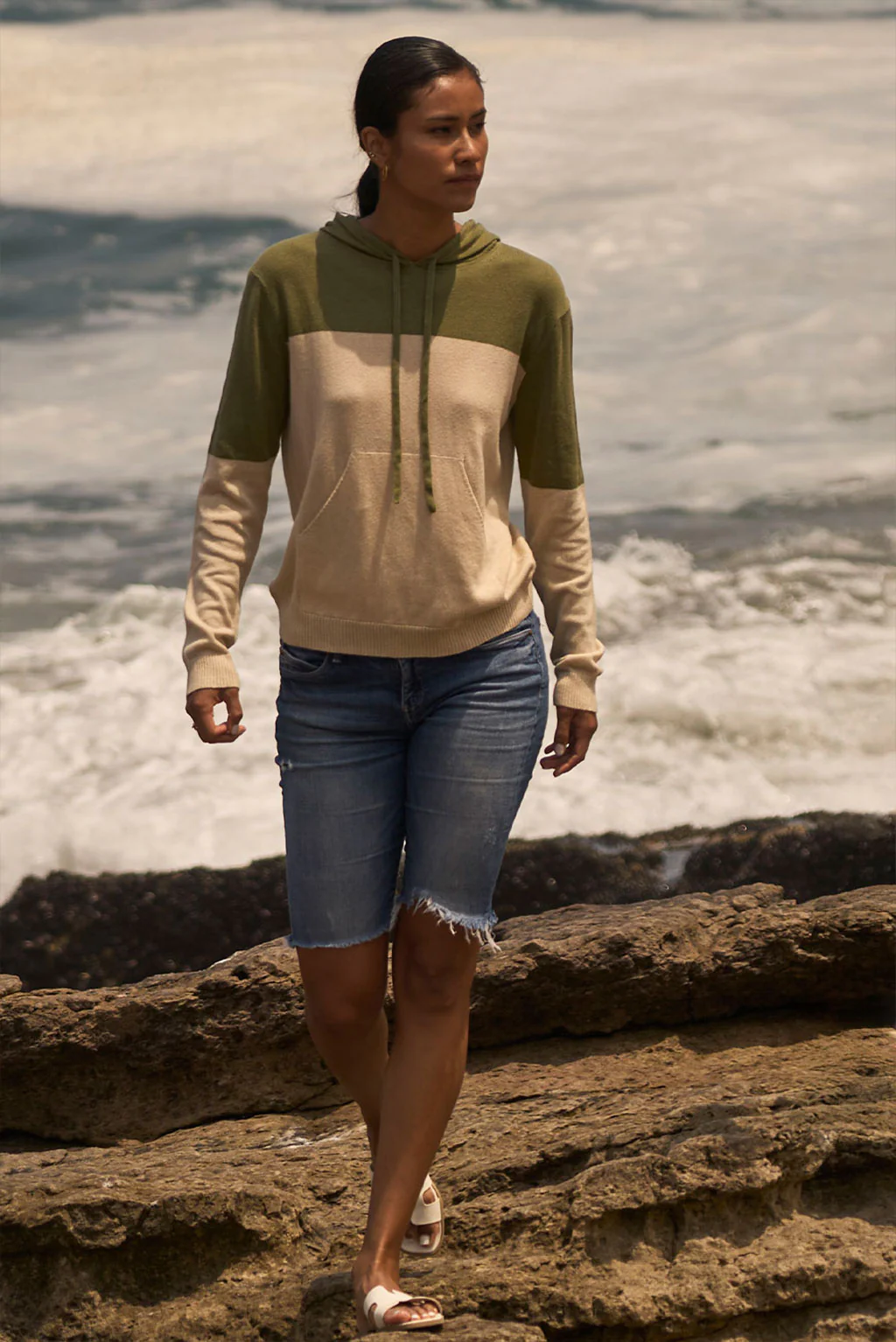 Demi Lightweight Cotton & Alpaca Hoodie - Image 8