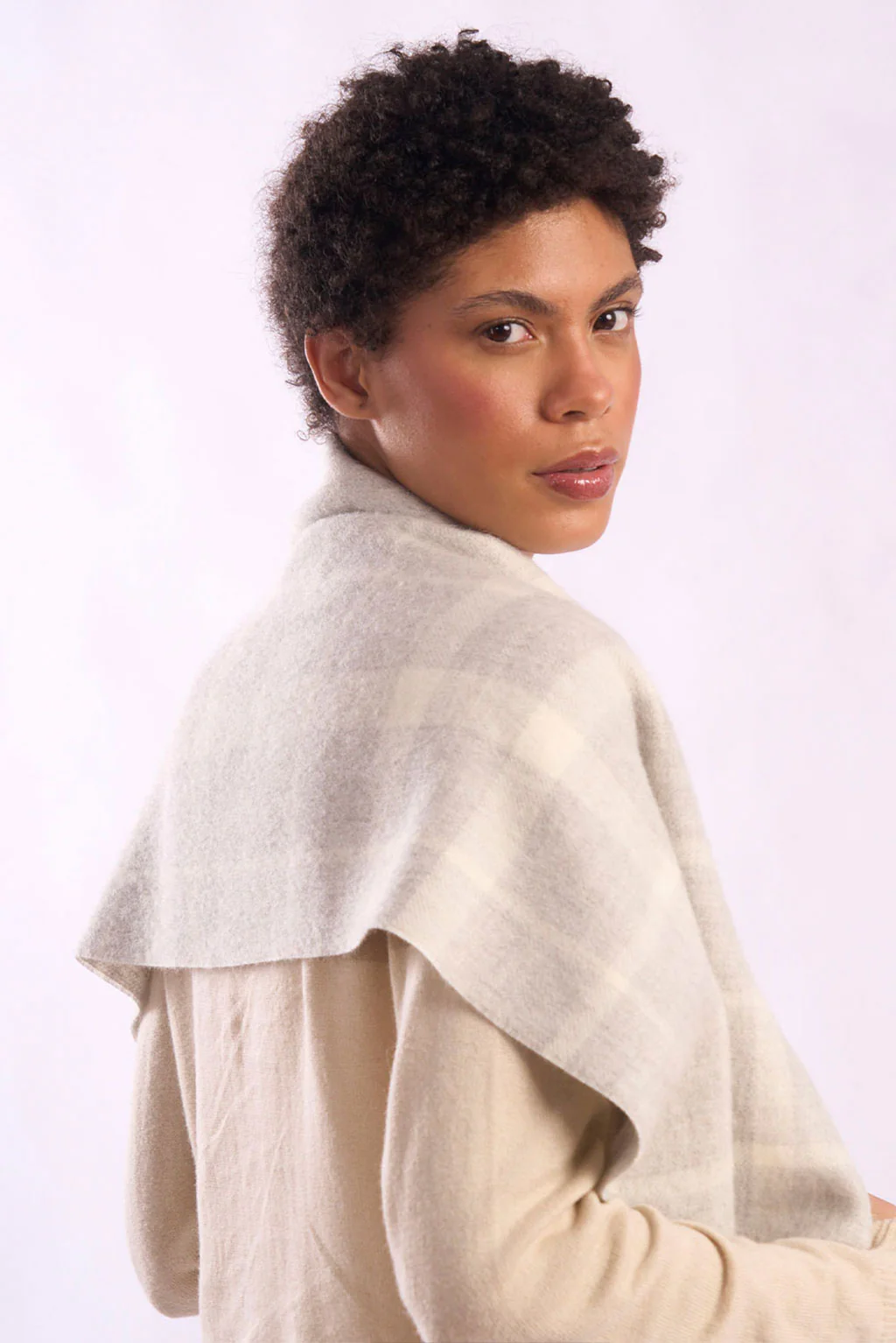 Eco Plaid Baby Alpaca Scarf - Image 12