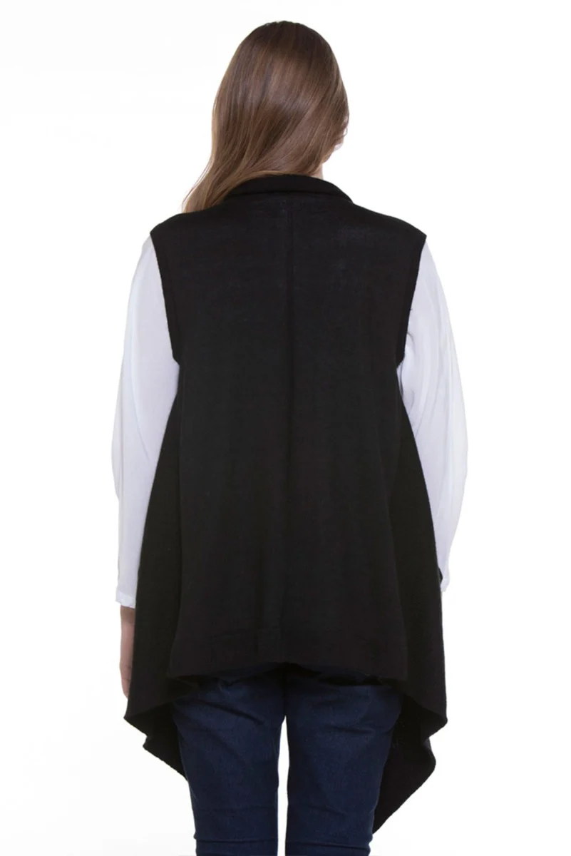 Hada 100% Cashllama Open Vest - Image 2