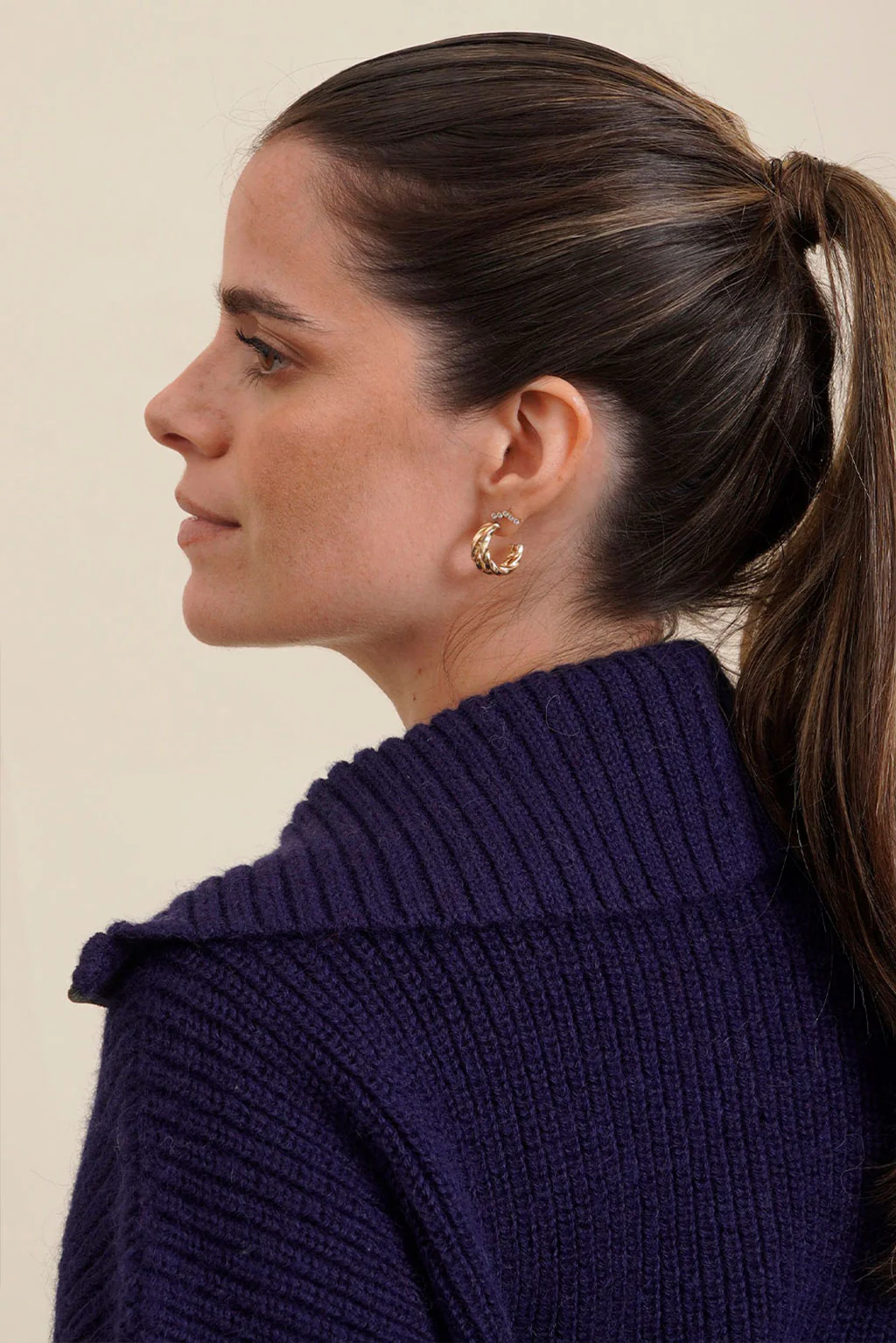 Kim Half-Zip Baby Alpaca Sweater - Image 4