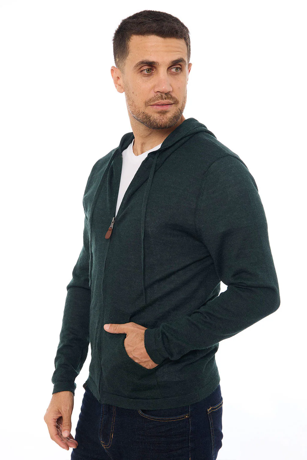 Lightweight Baby Alpaca Hoodie - Image 3