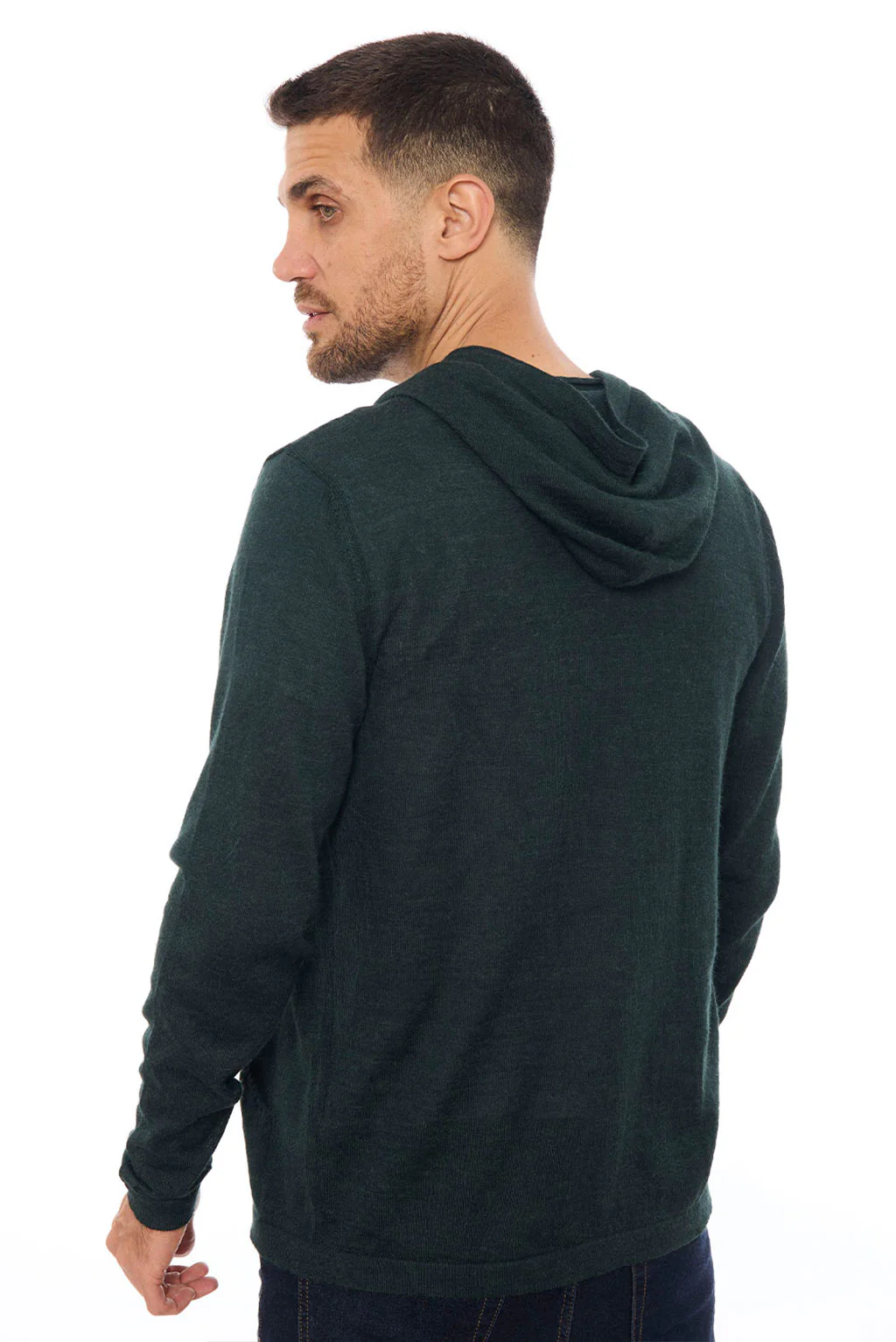 Lightweight Baby Alpaca Hoodie - Image 4