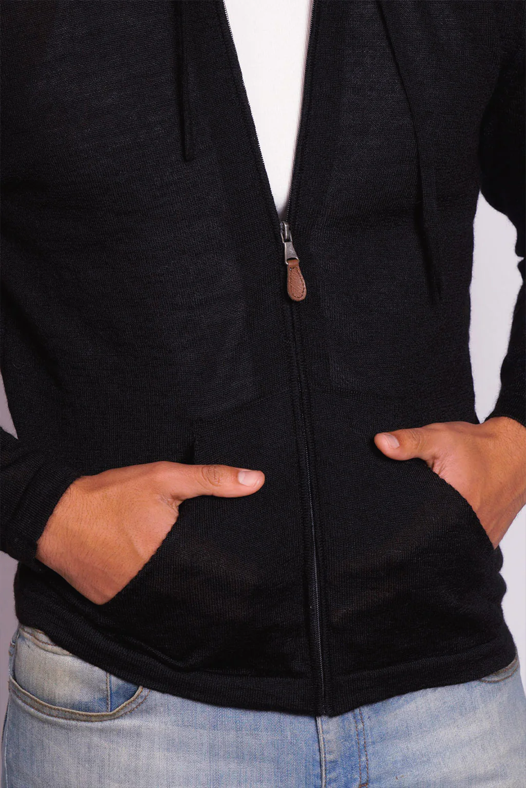 Lightweight Baby Alpaca Hoodie - Image 6