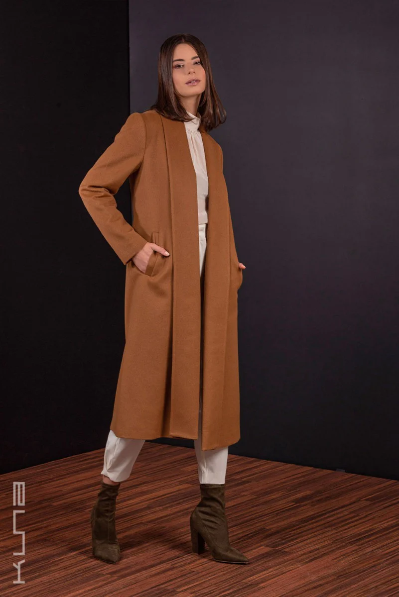 Long 100% Vicuña Swing Coat - Image 4