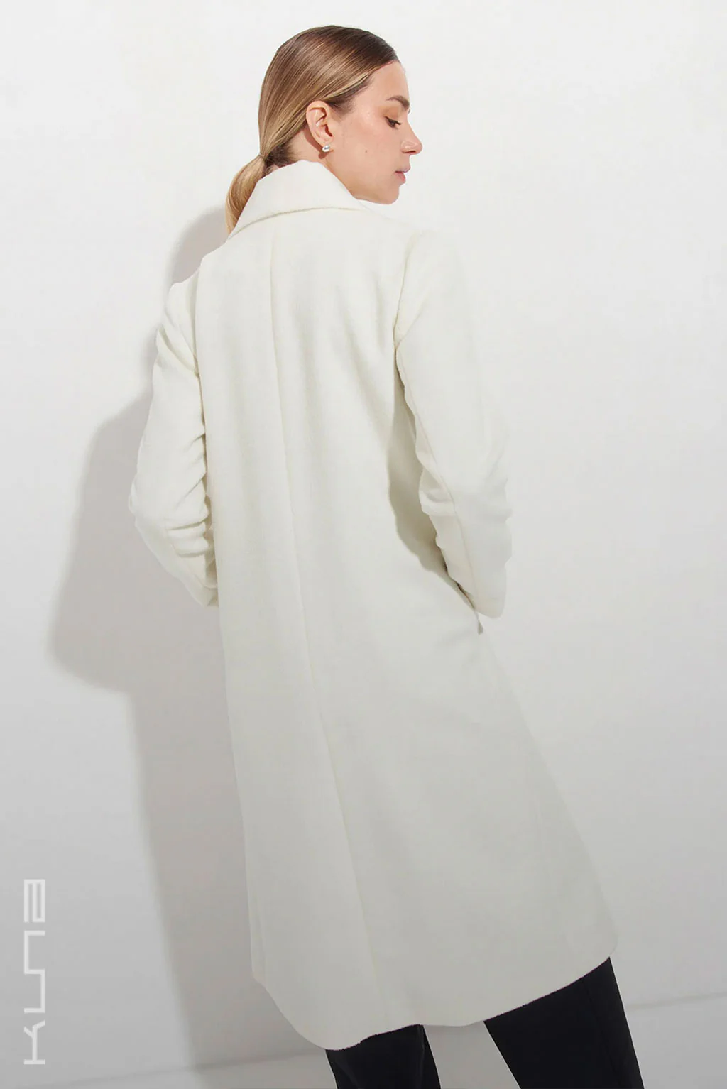 Long Baby Alpaca Swing Coat - Fitted - Image 6