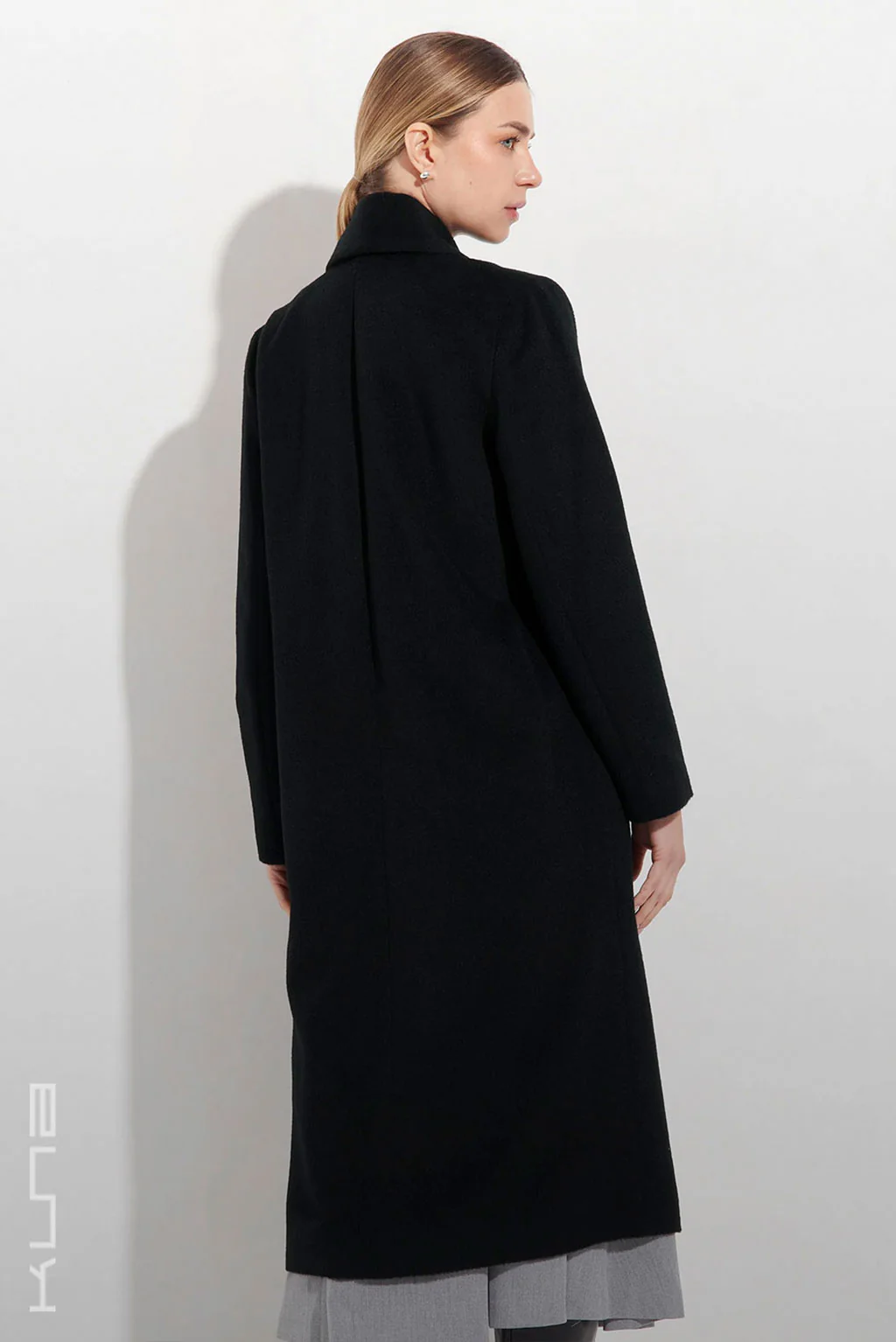 Long Baby Alpaca Swing Coat - Fitted - Image 10