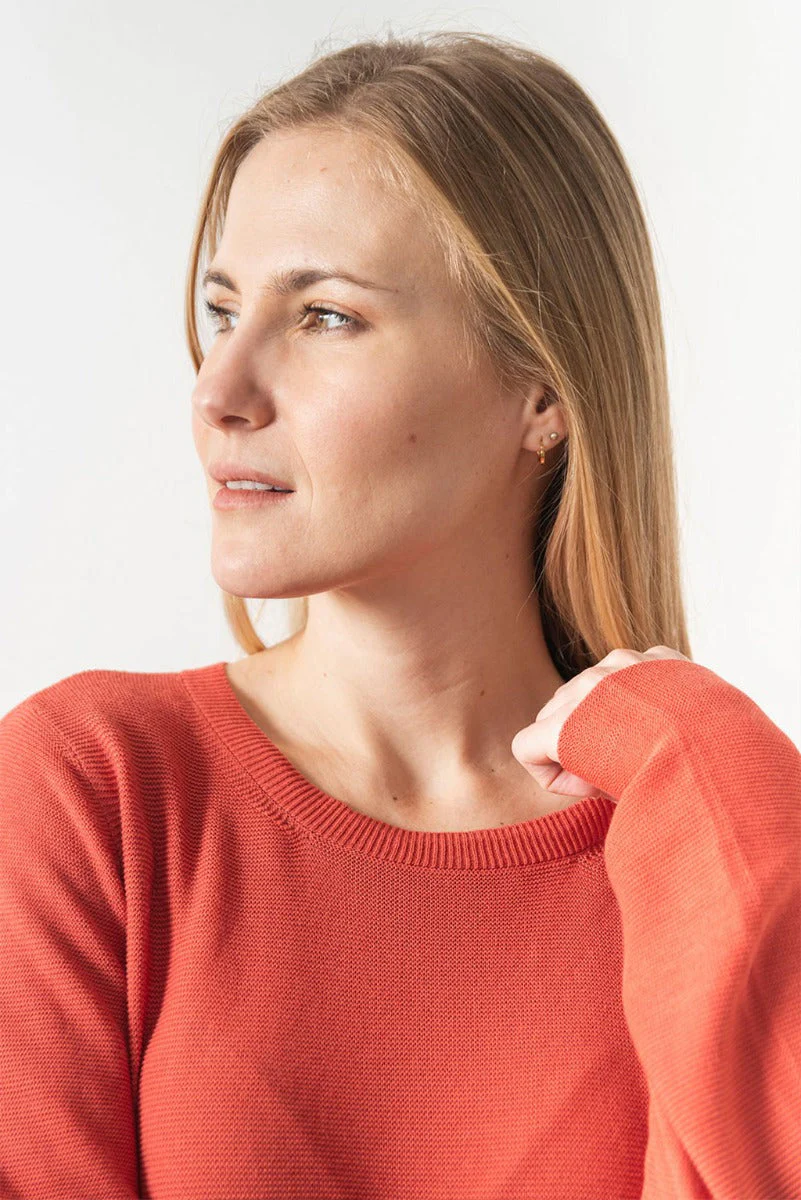 Mara Cotton Fitted Sweater - Image 3