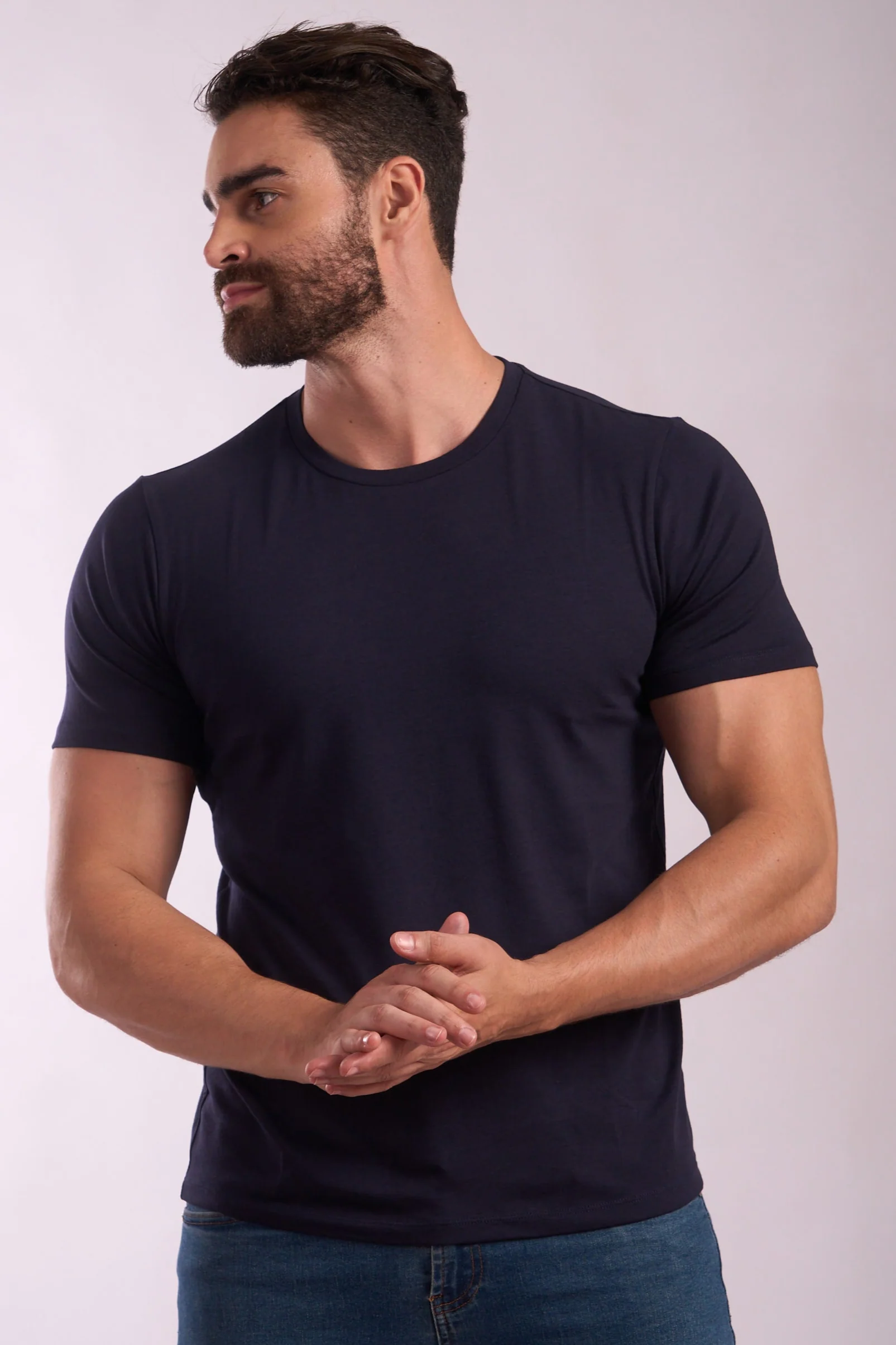Men's Crew Neck Pima Cotton T-Shirt - Image 5