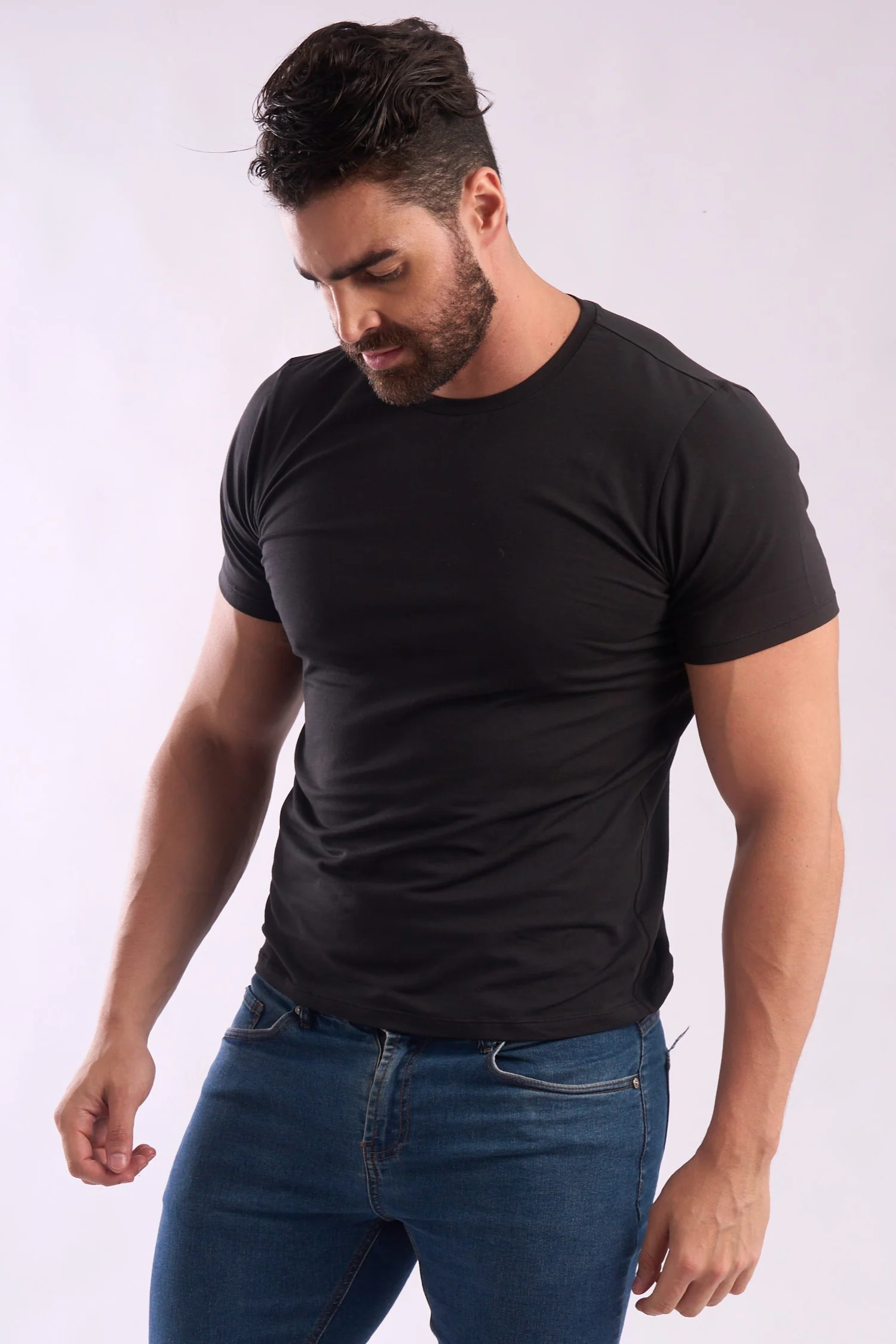 Men's Crew Neck Pima Cotton T-Shirt - Image 3