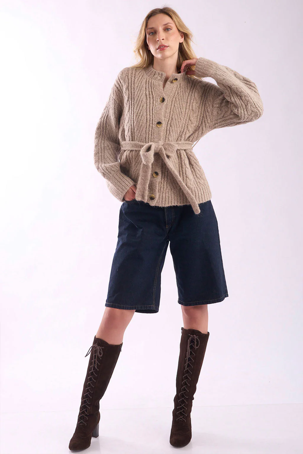 Meredith Alpaca Cardigan - Image 11
