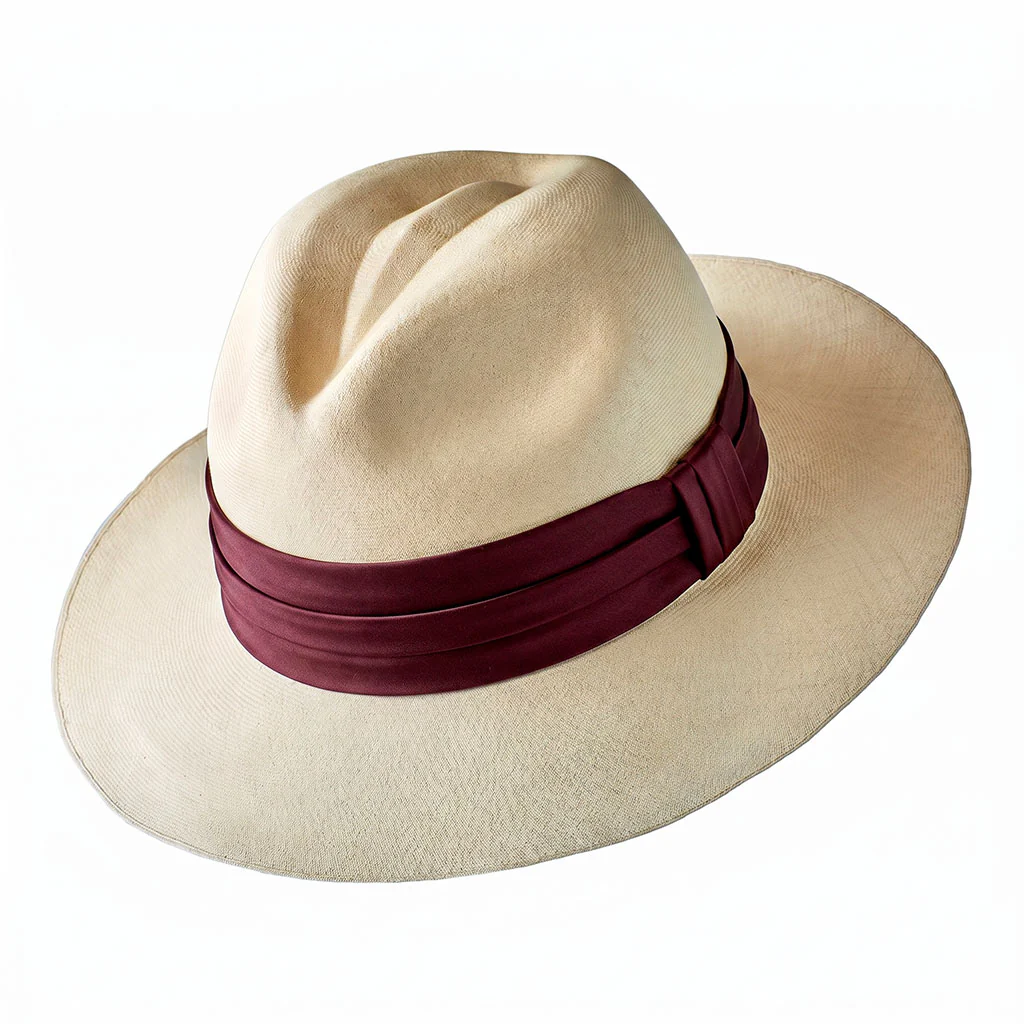 Montecristi Panama Hat Classic Fedora Super Fine Weave - Image 4