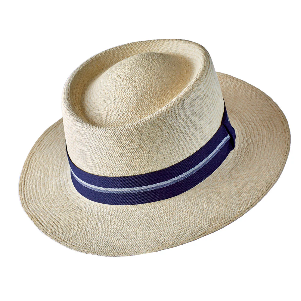 Montecristi Panama Hat Havana Style Extra Fine Weave - Image 3
