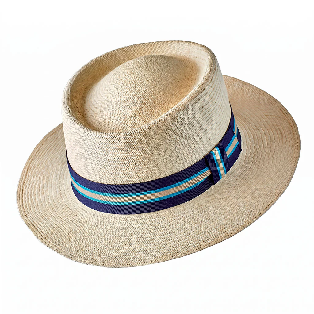 Montecristi Panama Hat Havana Style Fine Fine Weave - Image 12