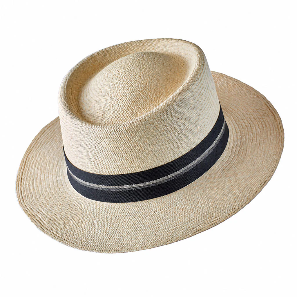 Montecristi Panama Hat Havana Style Fine Fine Weave - Image 14