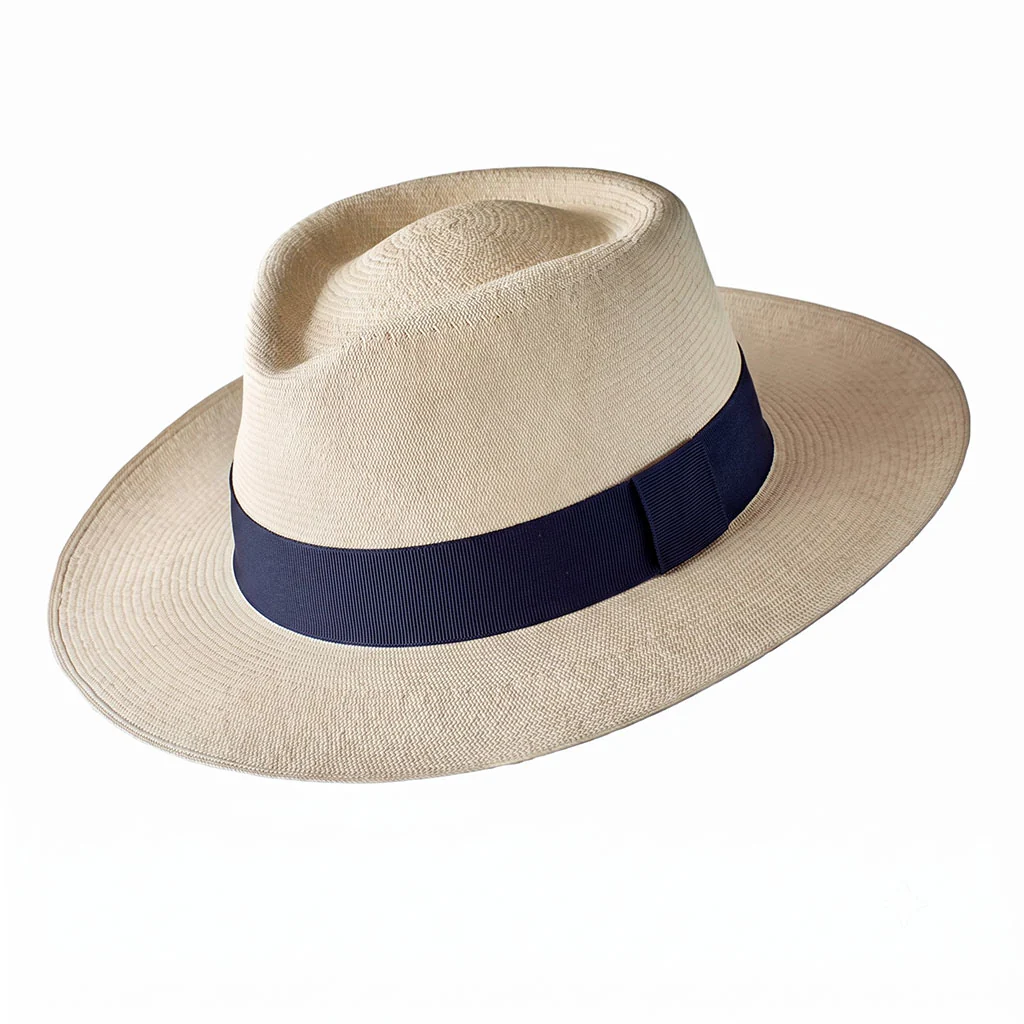Montecristi Panama Hat Modern Fedora Style Fine Fine Weave - Image 8