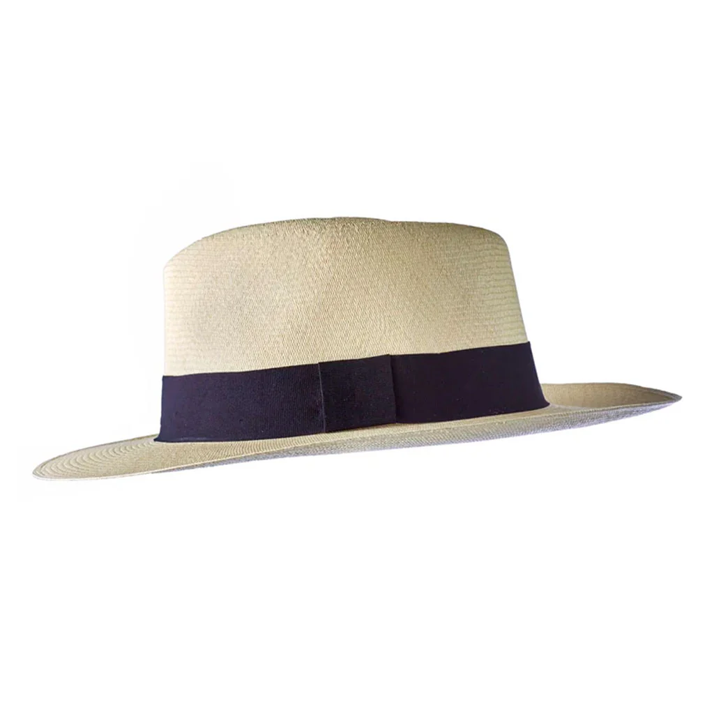 Montecristi Panama Hat Modern Fedora Style Fine Weave - Image 4