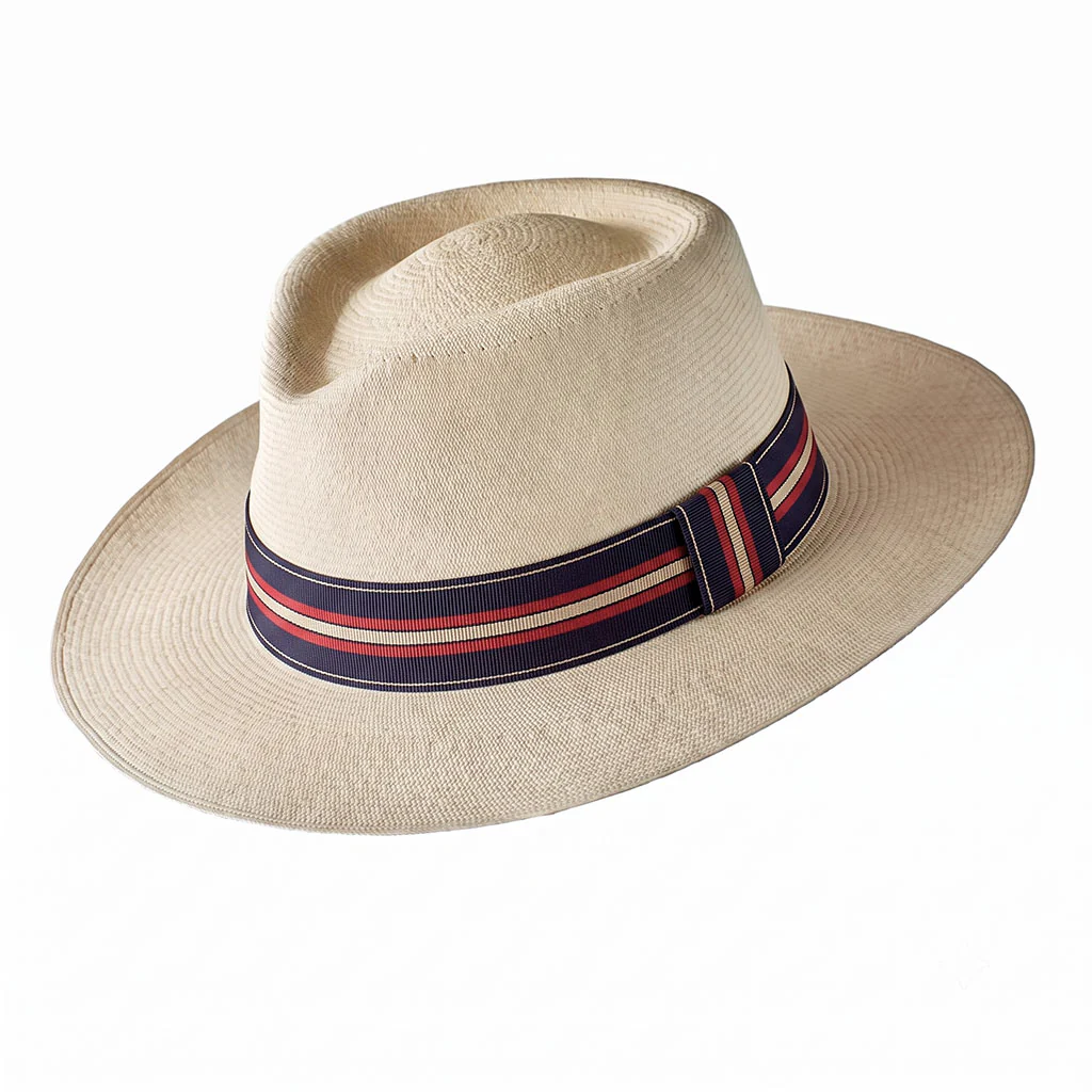 Montecristi Panama Hat Modern Fedora Style Fine Weave - Image 6