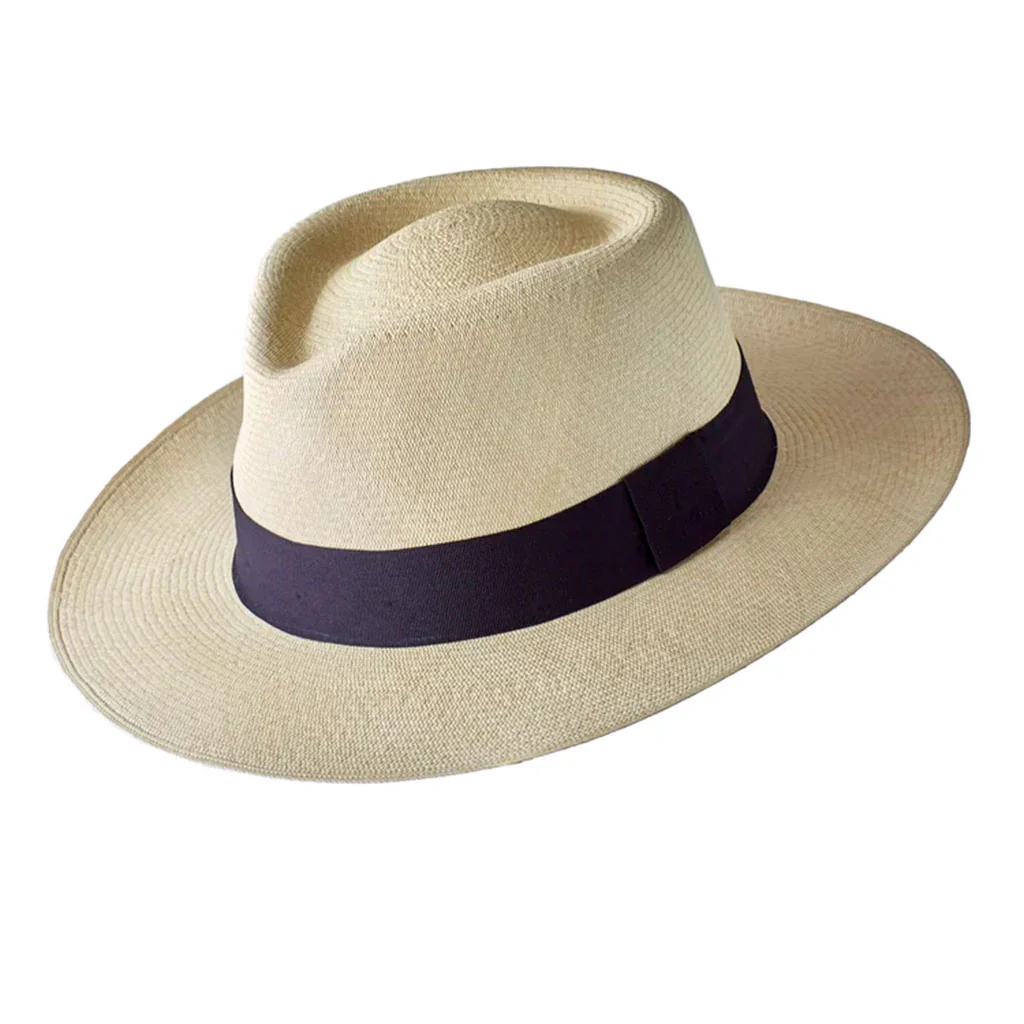 Montecristi Panama Hat Modern Fedora Style Museum Quality - Image 2