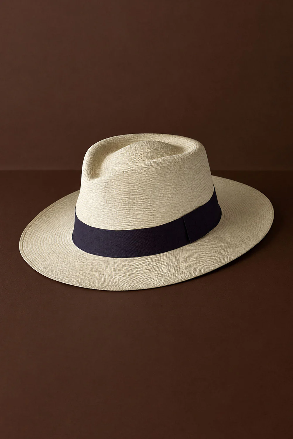 Montecristi Panama Hat Modern Fedora Style Super Fine Weave