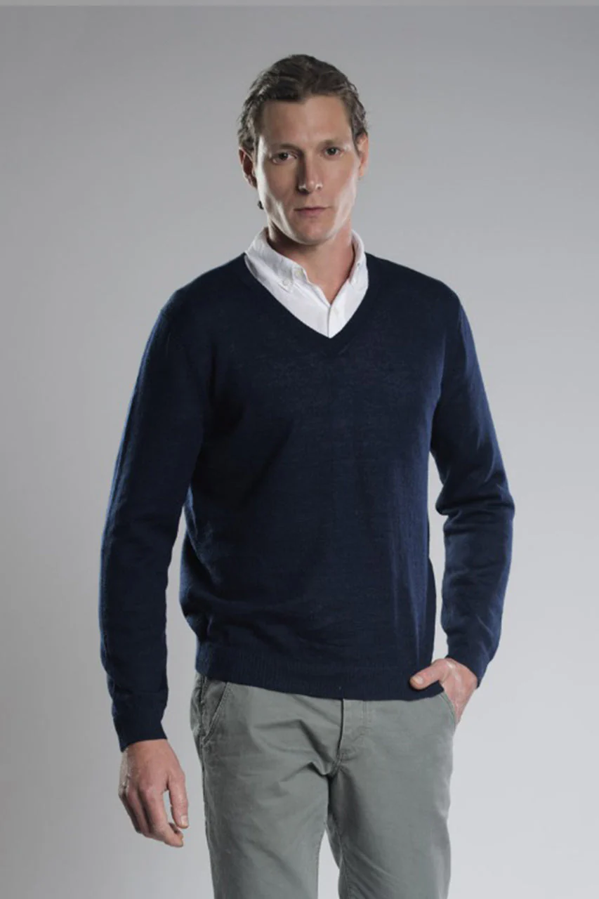 Odin V-neck Llama Sweater - Image 2