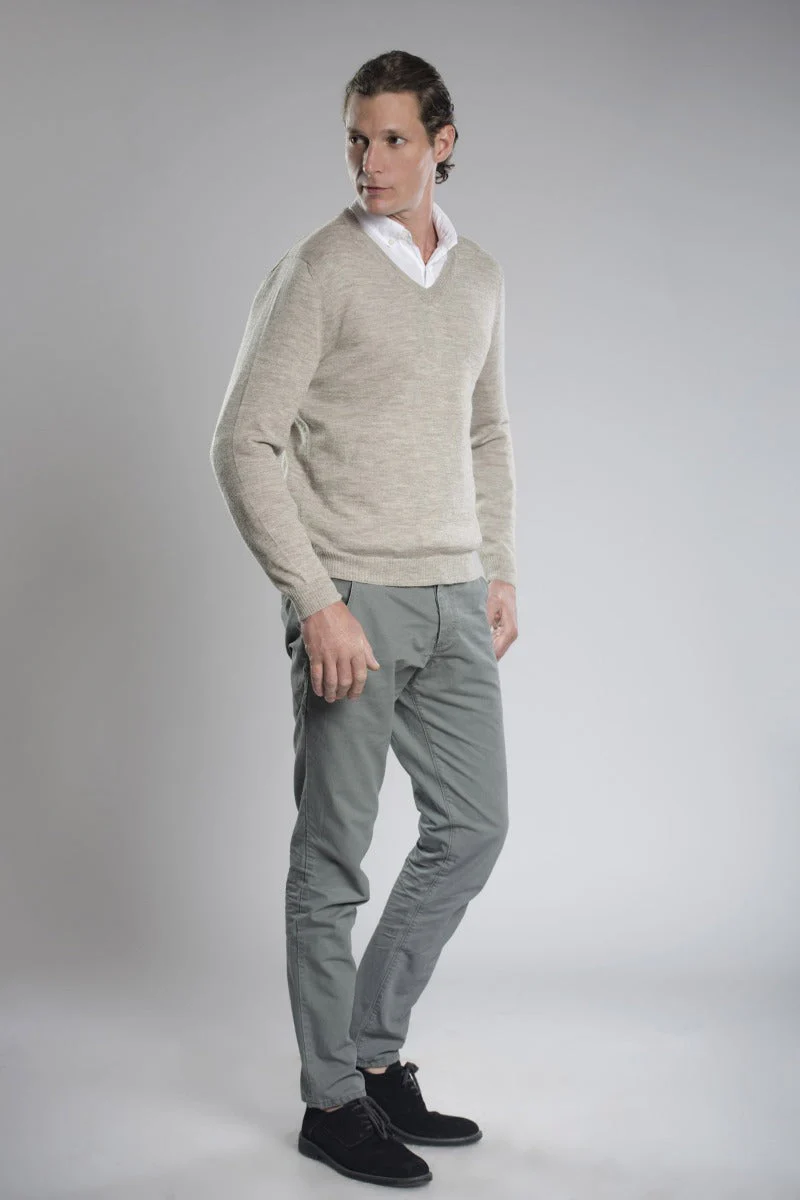 Odin V-neck Llama Sweater - Image 8