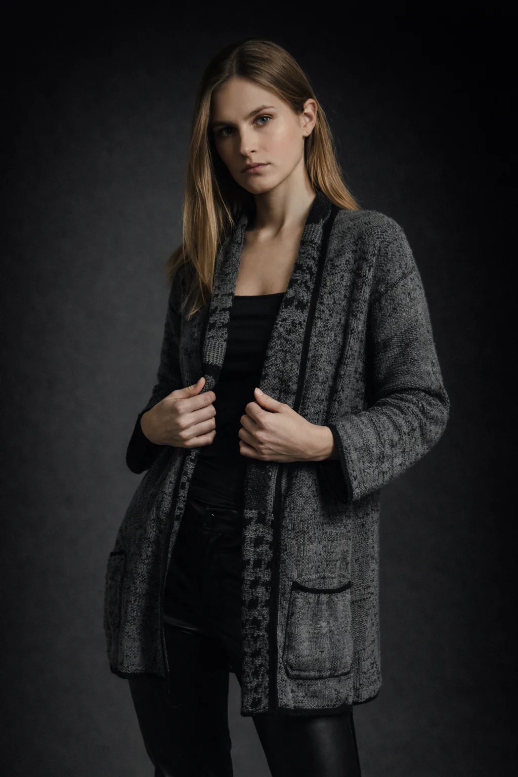 Patchwork Reversible Cardigan