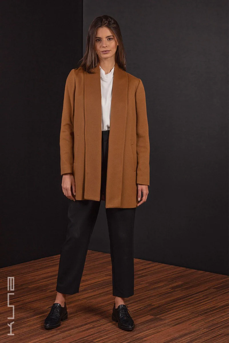 Short 100% Vicuña Swing Coat - Image 3