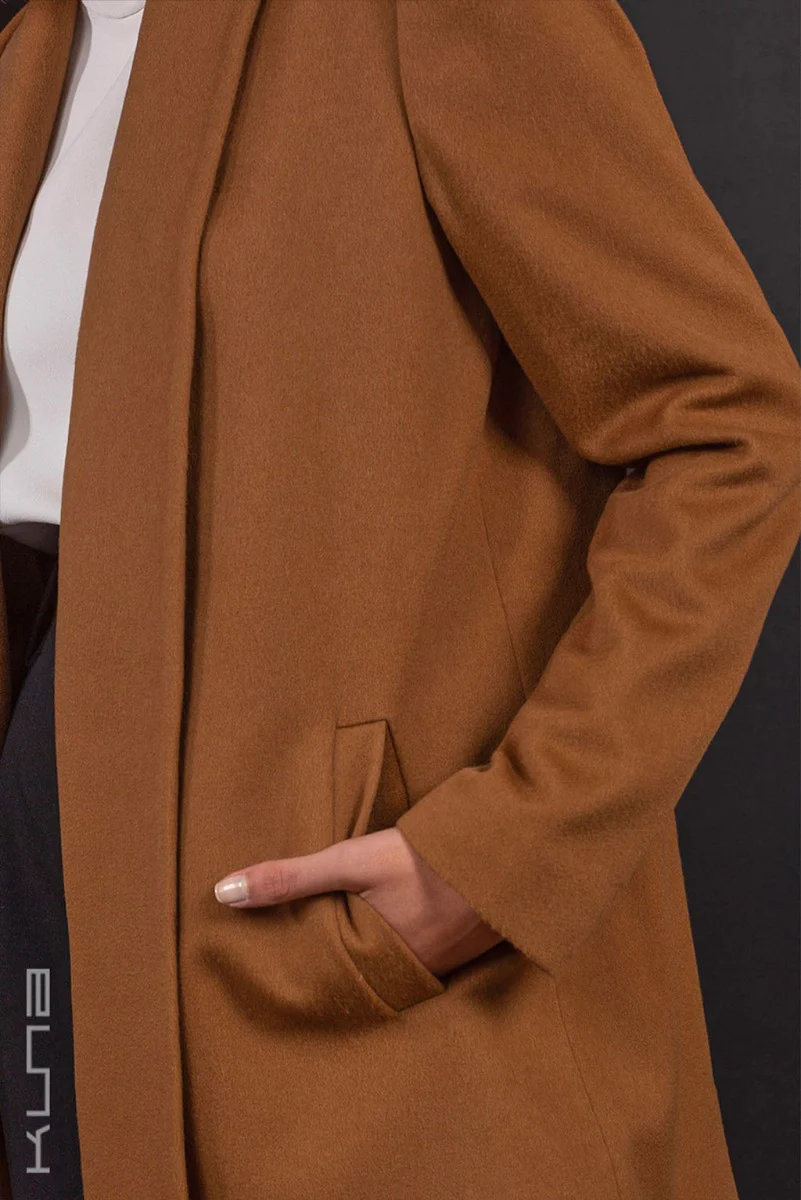 Short 100% Vicuña Swing Coat - Image 4