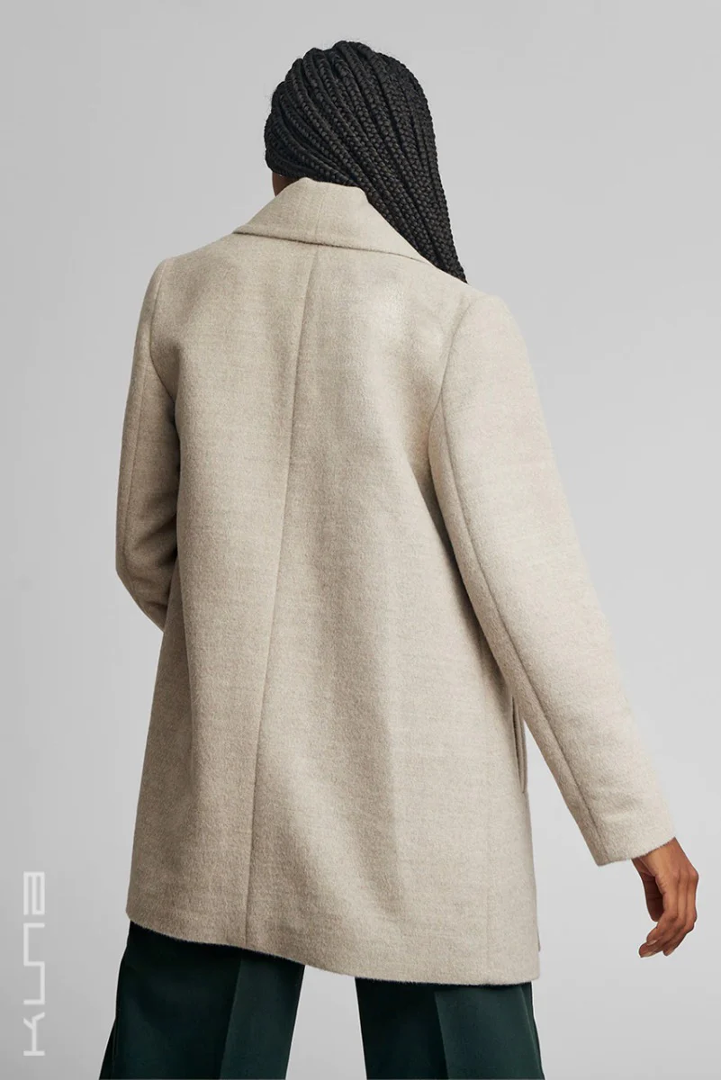 Short Swing Baby Alpaca Coat - Image 3