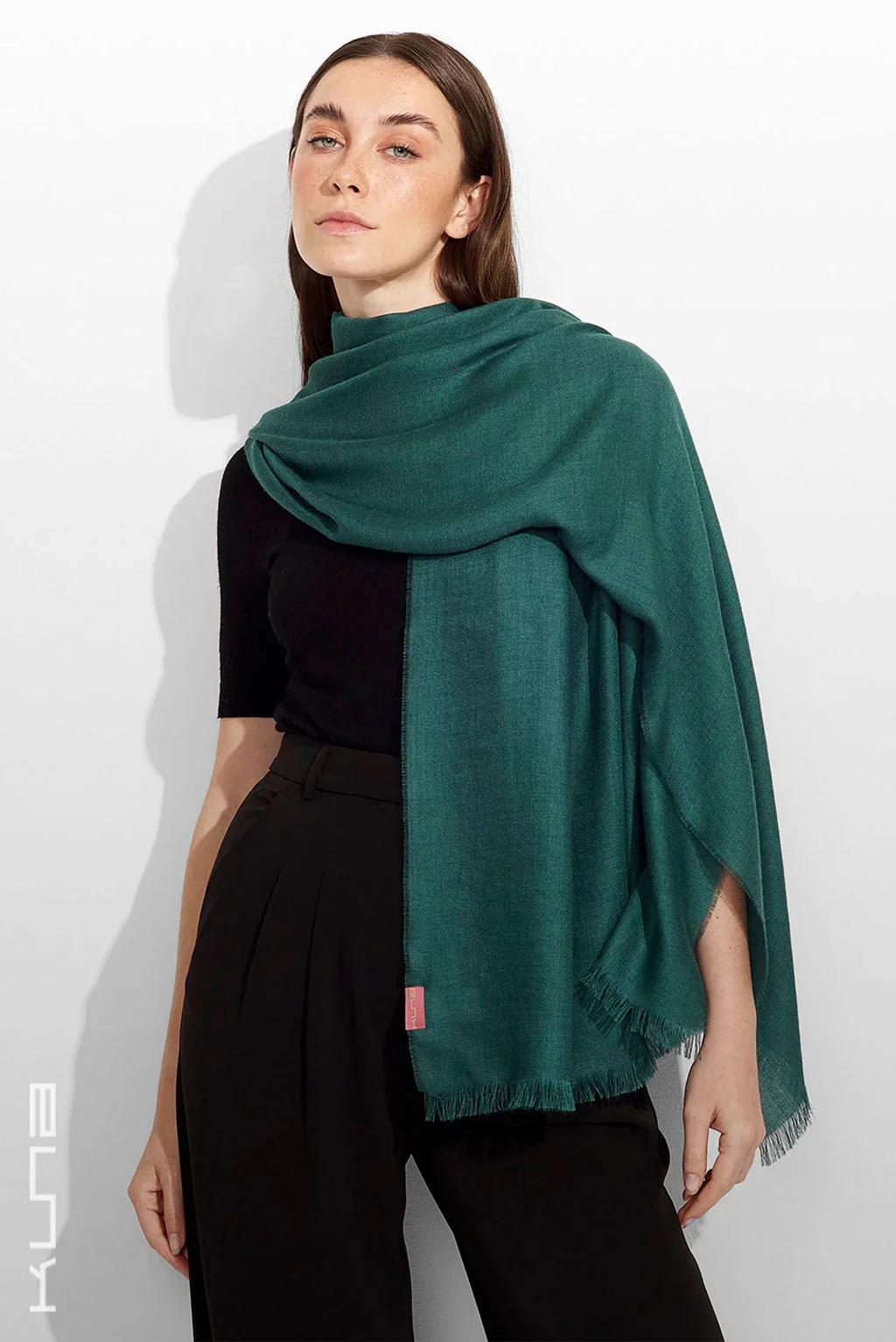 Teaberry Baby Alpaca & Silk Wrap/Scarf - Image 4