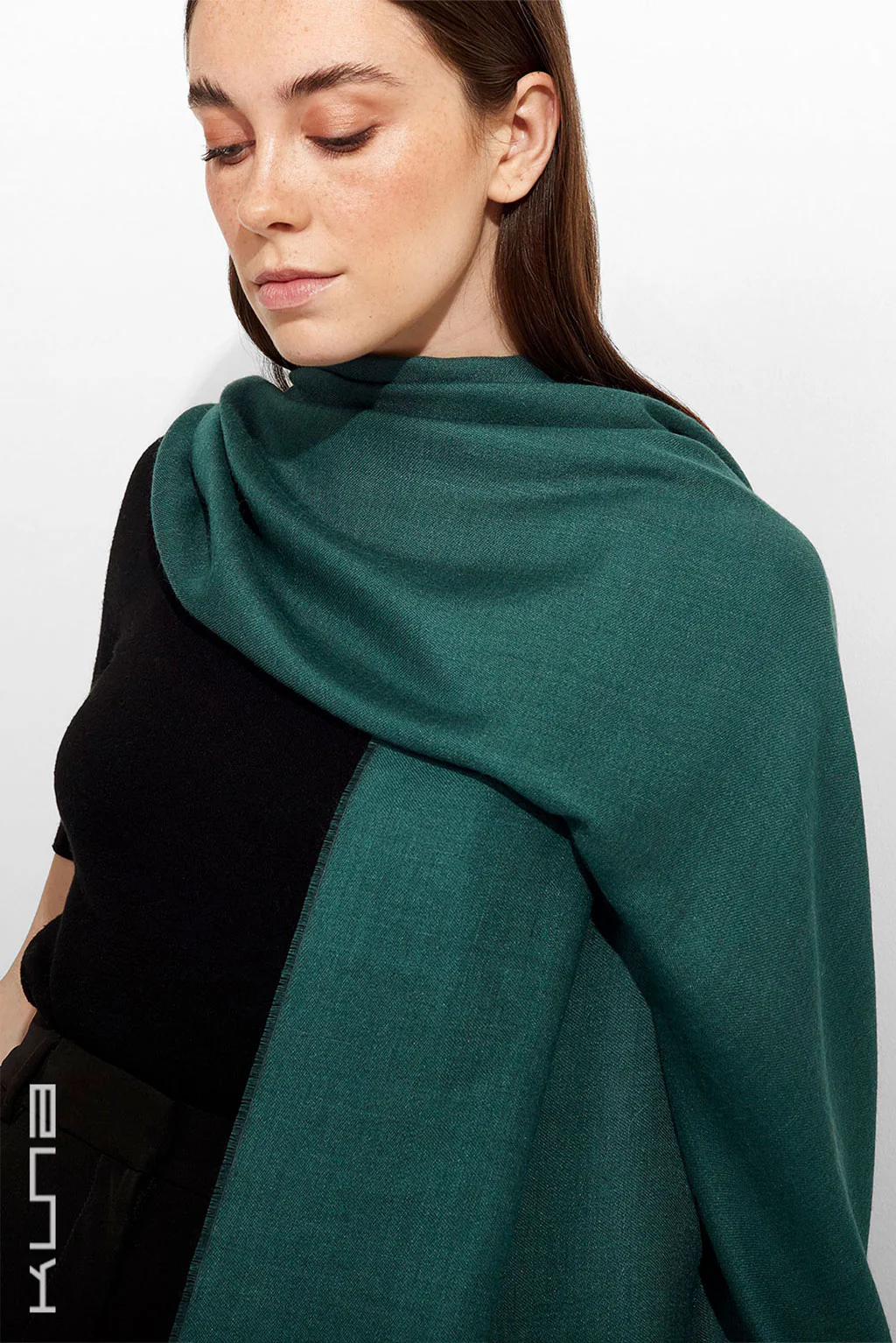 Teaberry Baby Alpaca & Silk Wrap/Scarf - Image 5
