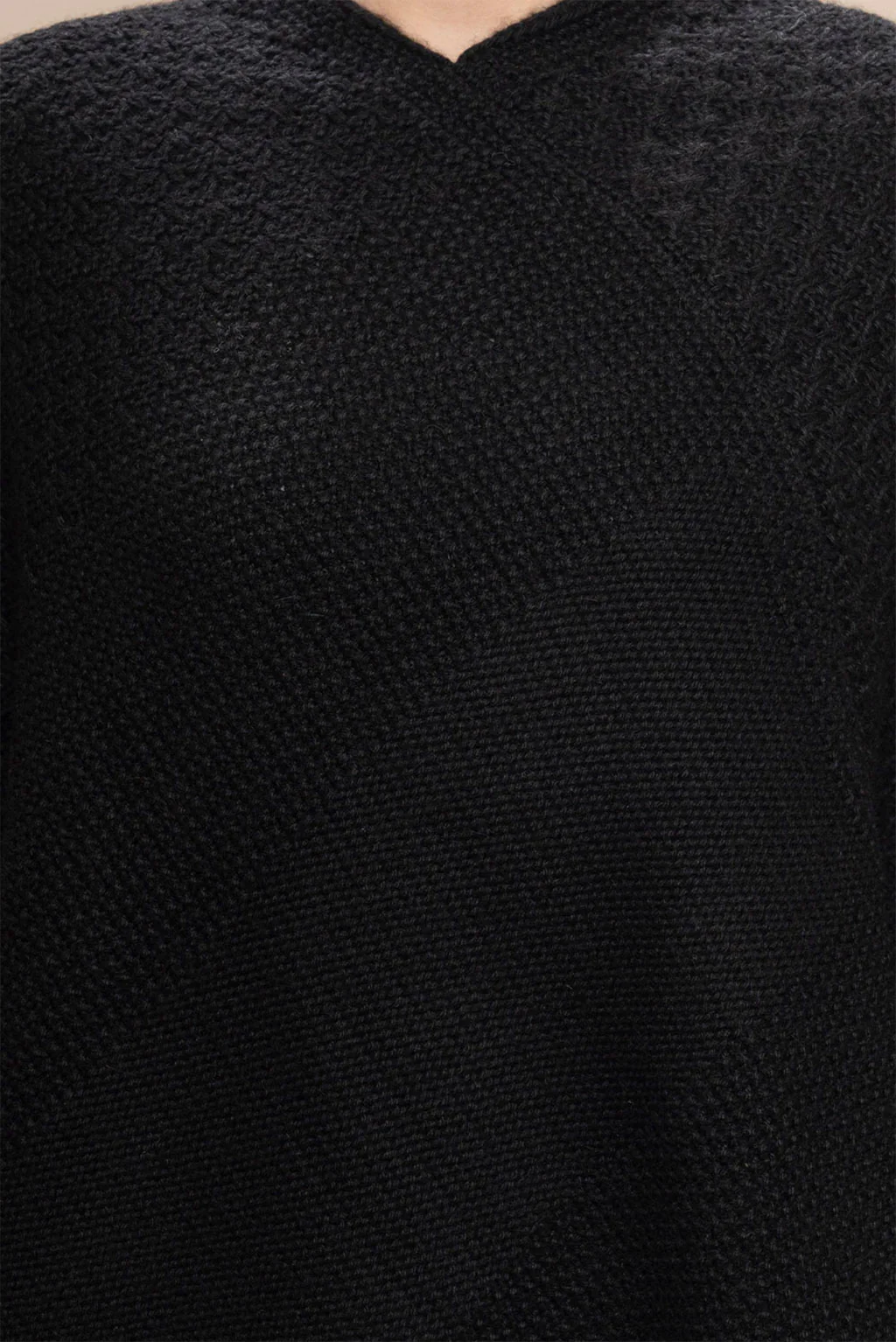 Textured Baby Alpaca Poncho - Image 4