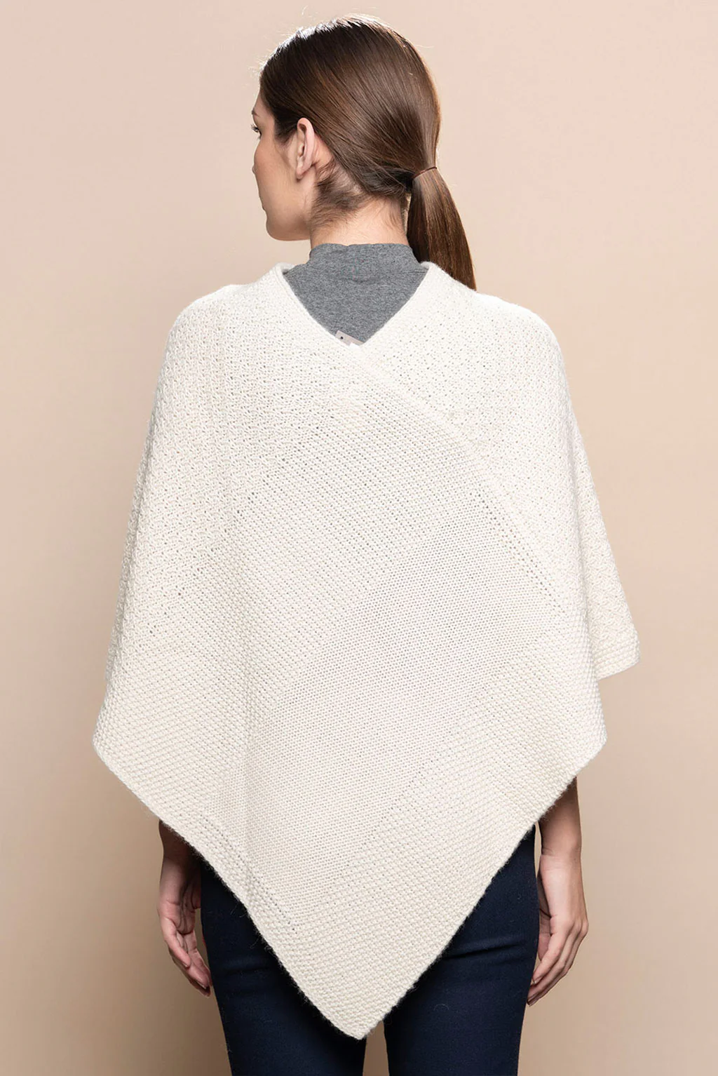Textured Baby Alpaca Poncho - Image 9