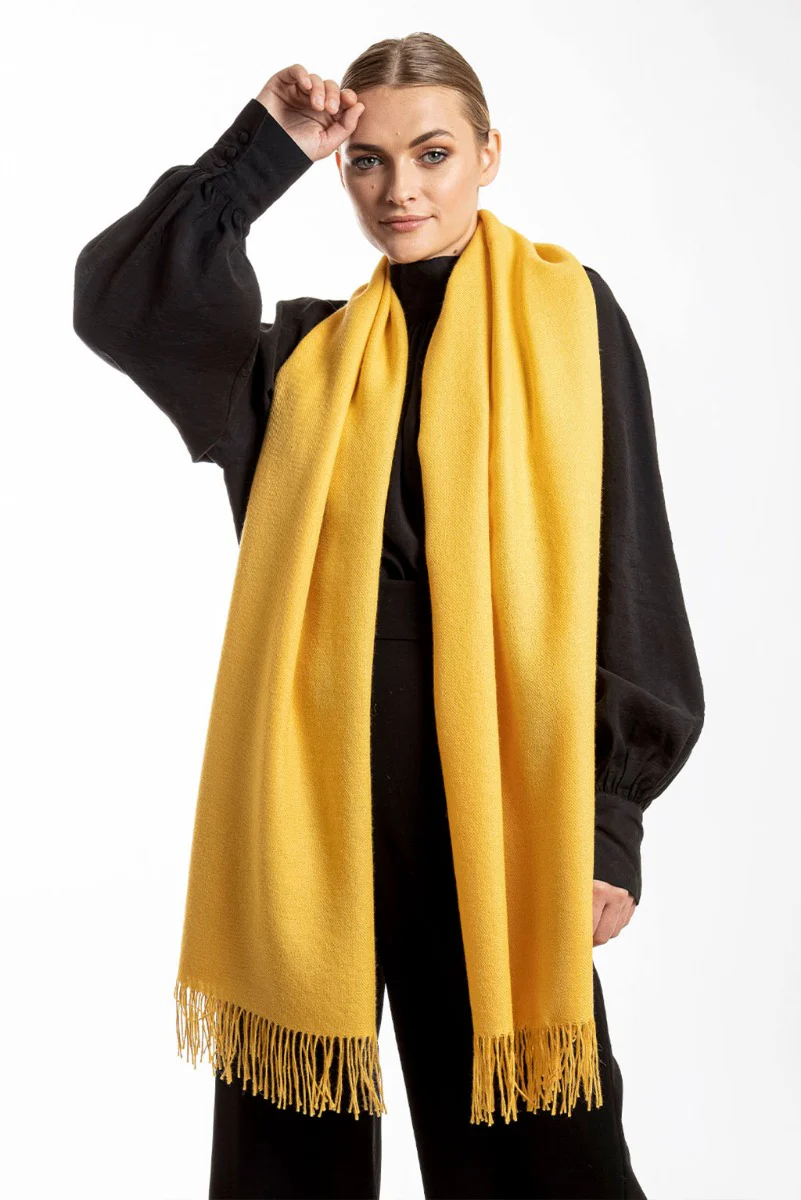 Unicolor Classic Baby Alpaca Wrap/Scarf - Image 11