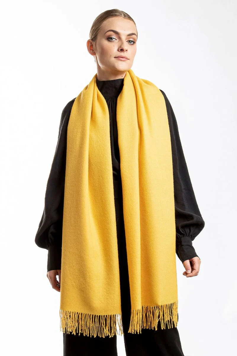 Unicolor Classic Baby Alpaca Wrap/Scarf - Image 12