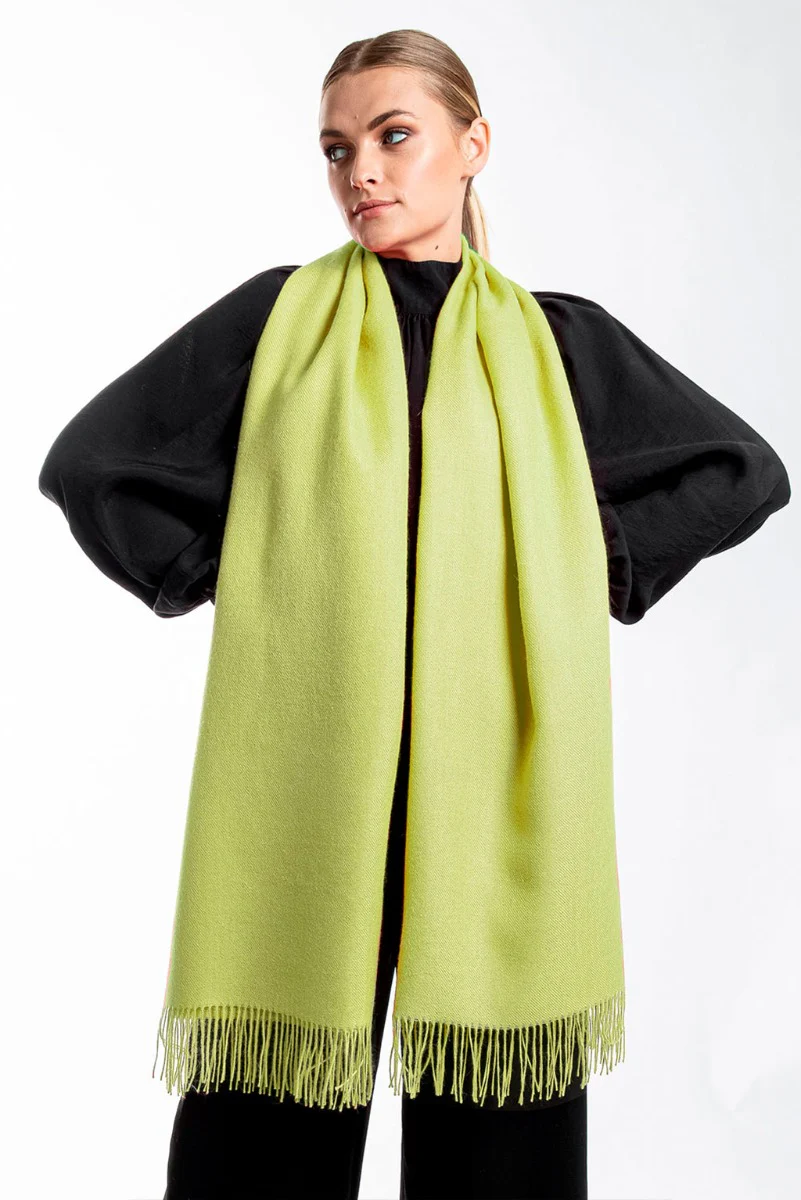 Unicolor Classic Baby Alpaca Wrap/Scarf - Image 13