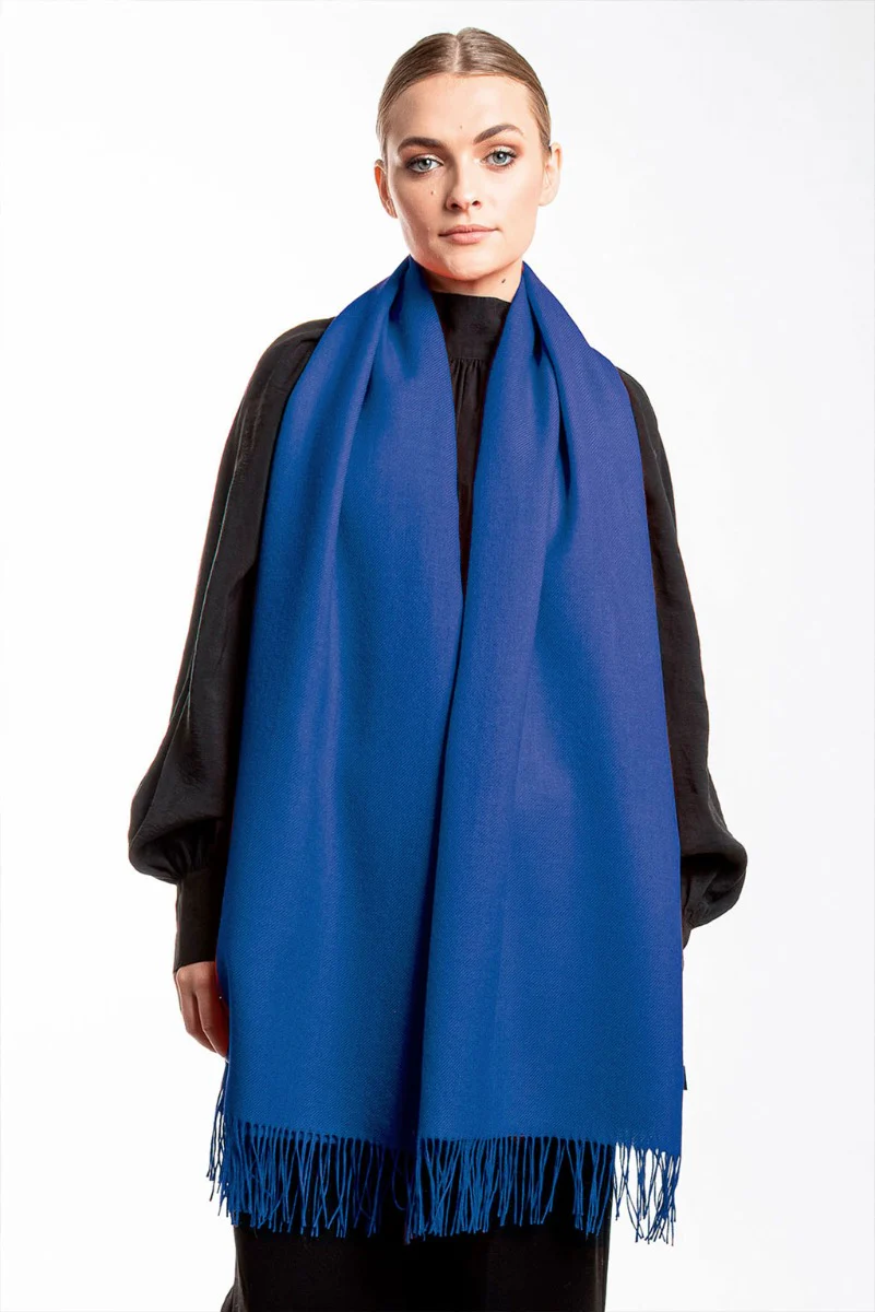 Unicolor Classic Baby Alpaca Wrap/Scarf - Image 14
